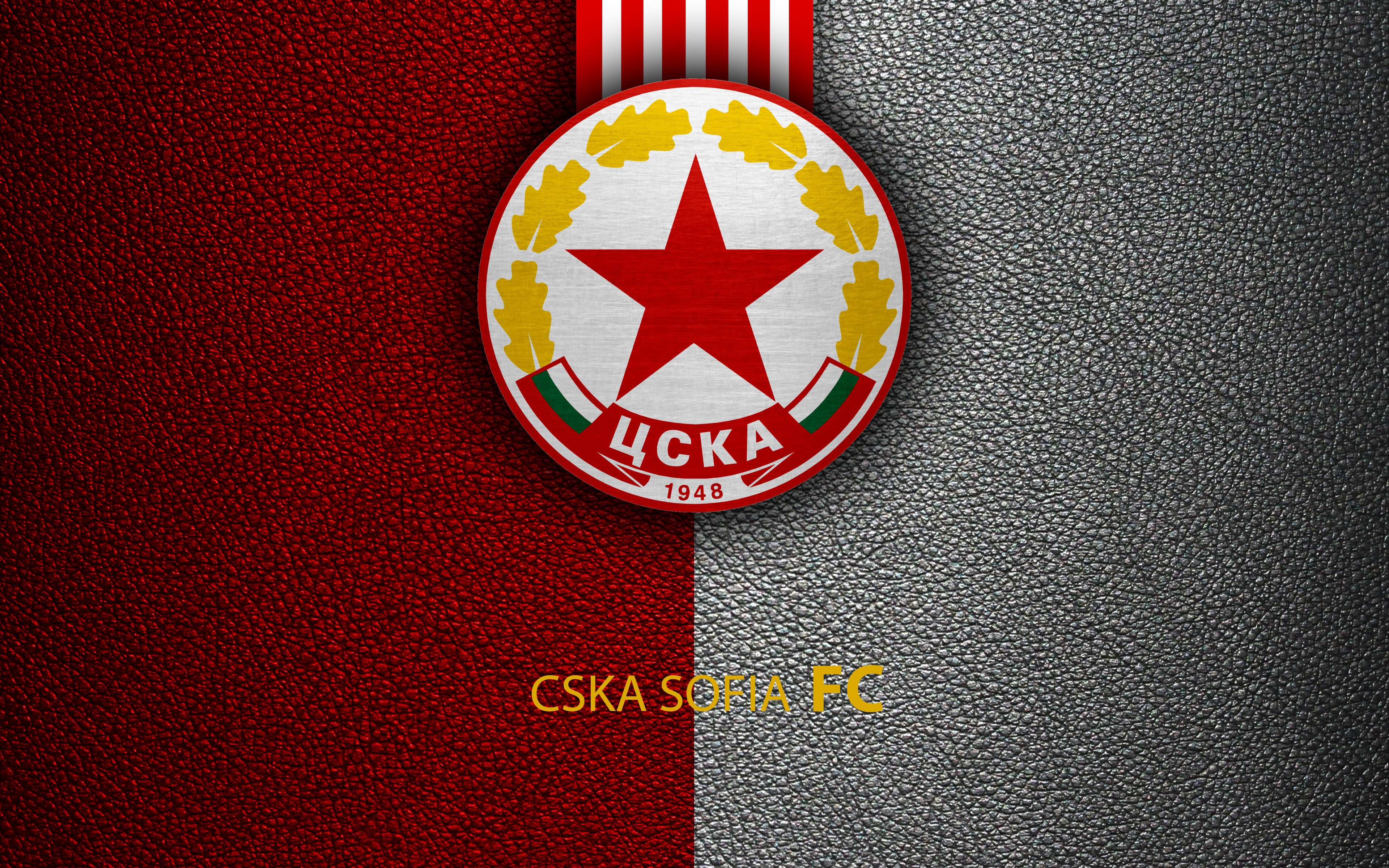 Wallpaper wallpaper, sport, logo, football, CSKA Sofia for mobile and desktop, section спорт, resolution 3840x2400