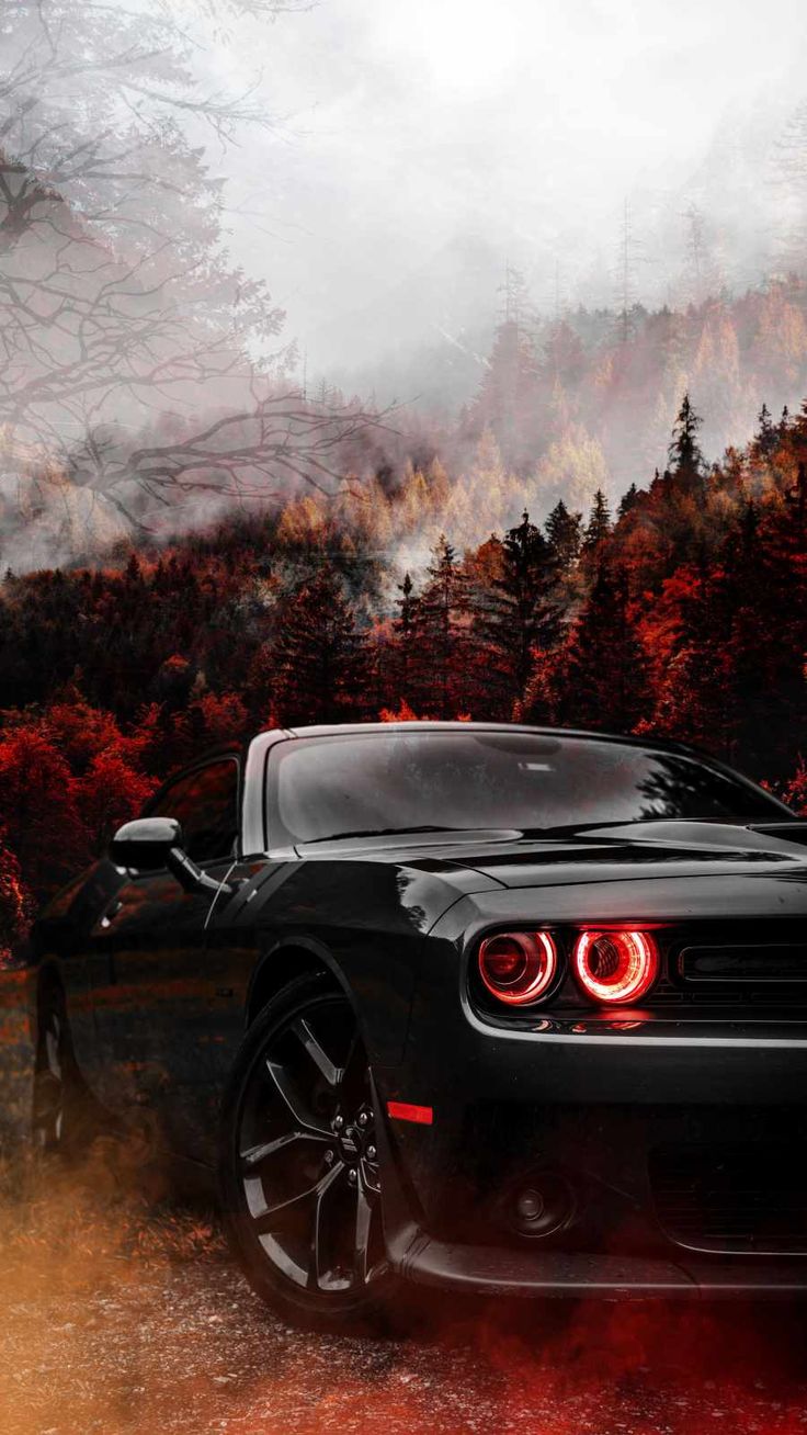 Black Dodge Challenger IPhone Wallpaper Wallpaper, iPhone Wallpaper