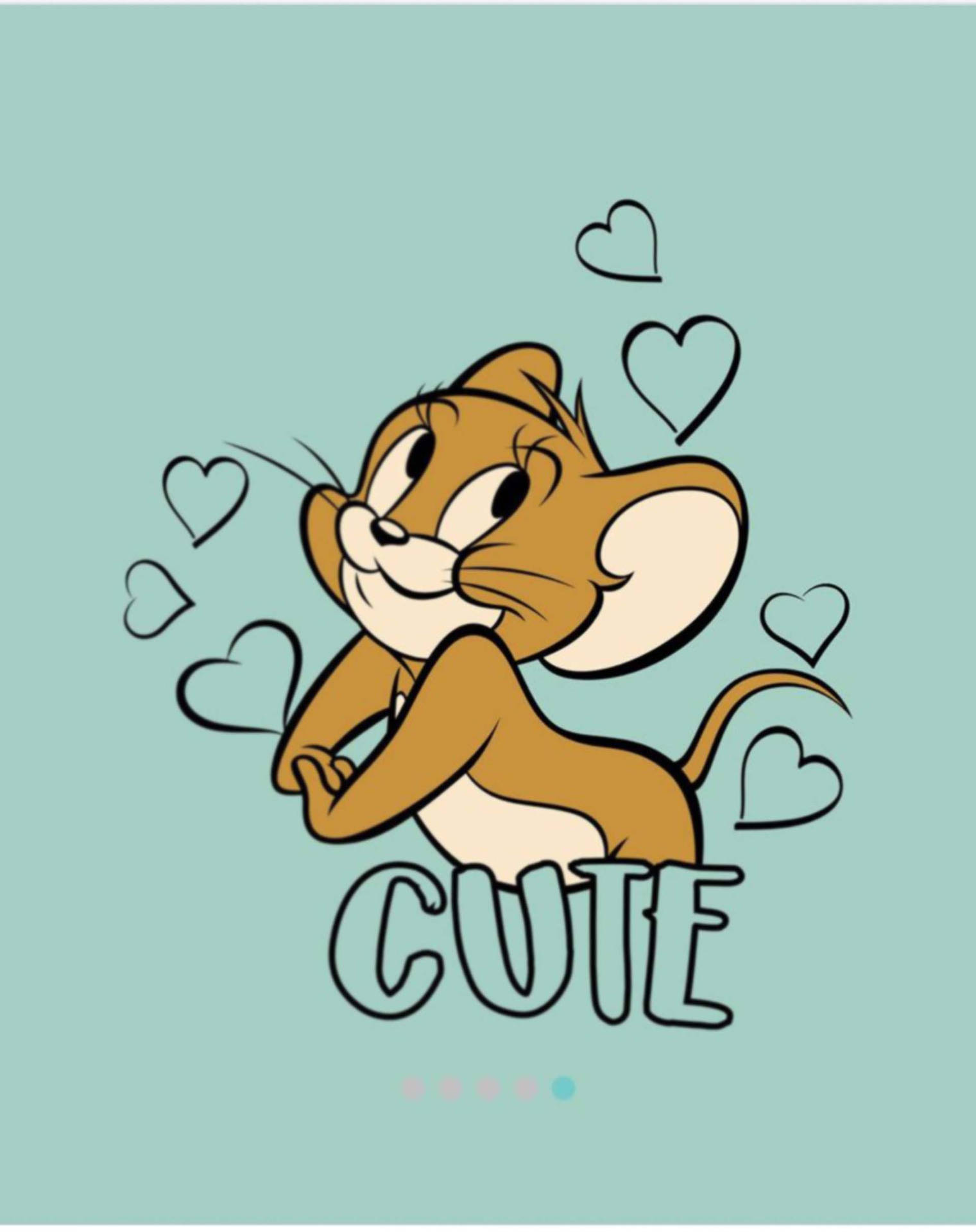 Download Cute Jerry Mouse Art Wallpaper