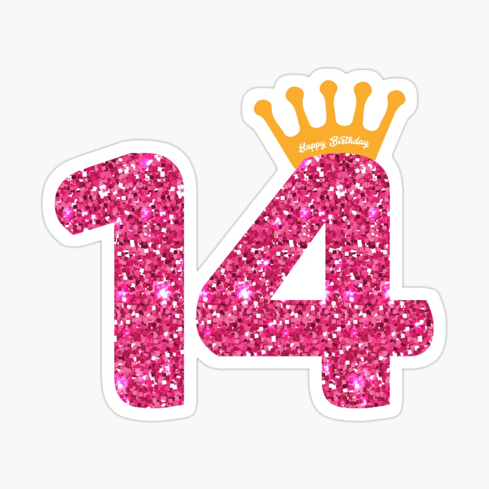 14th Queens Crow Happy Birthday for Girls Poster