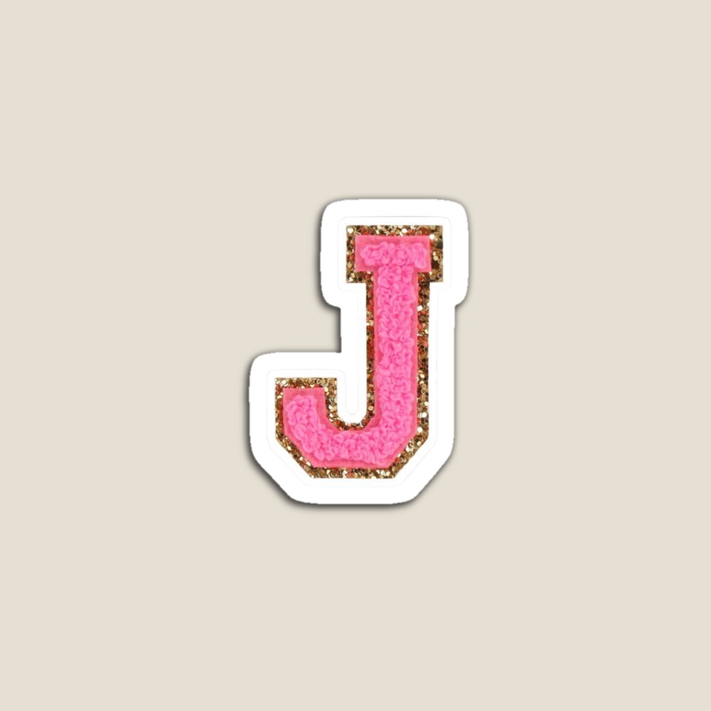 Preppy Varsity Letter J Magnet