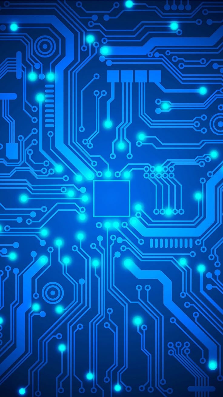 Futuristic Circuit Board Wallpaper