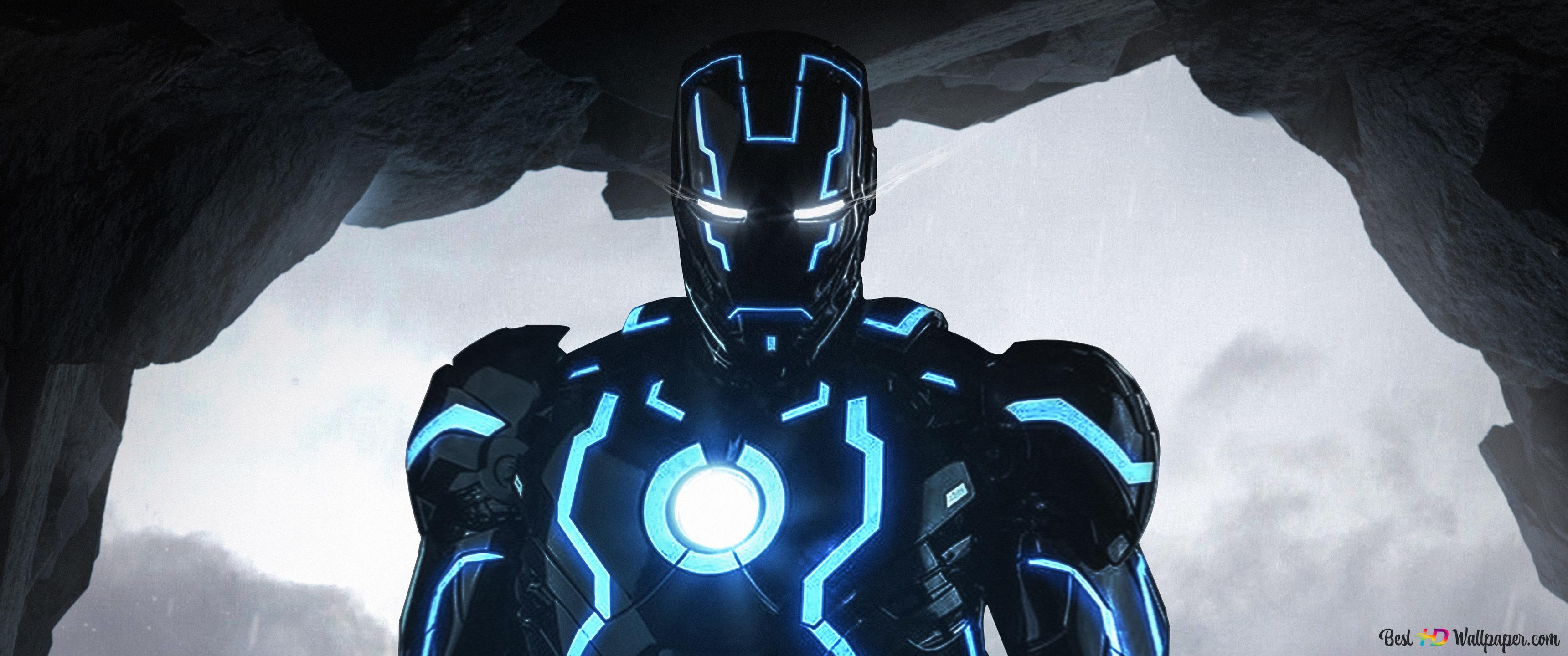 Iron Man Black Armor 4K wallpaper download