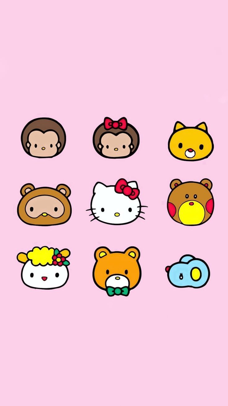 Kawaii animal faces, Sanrio