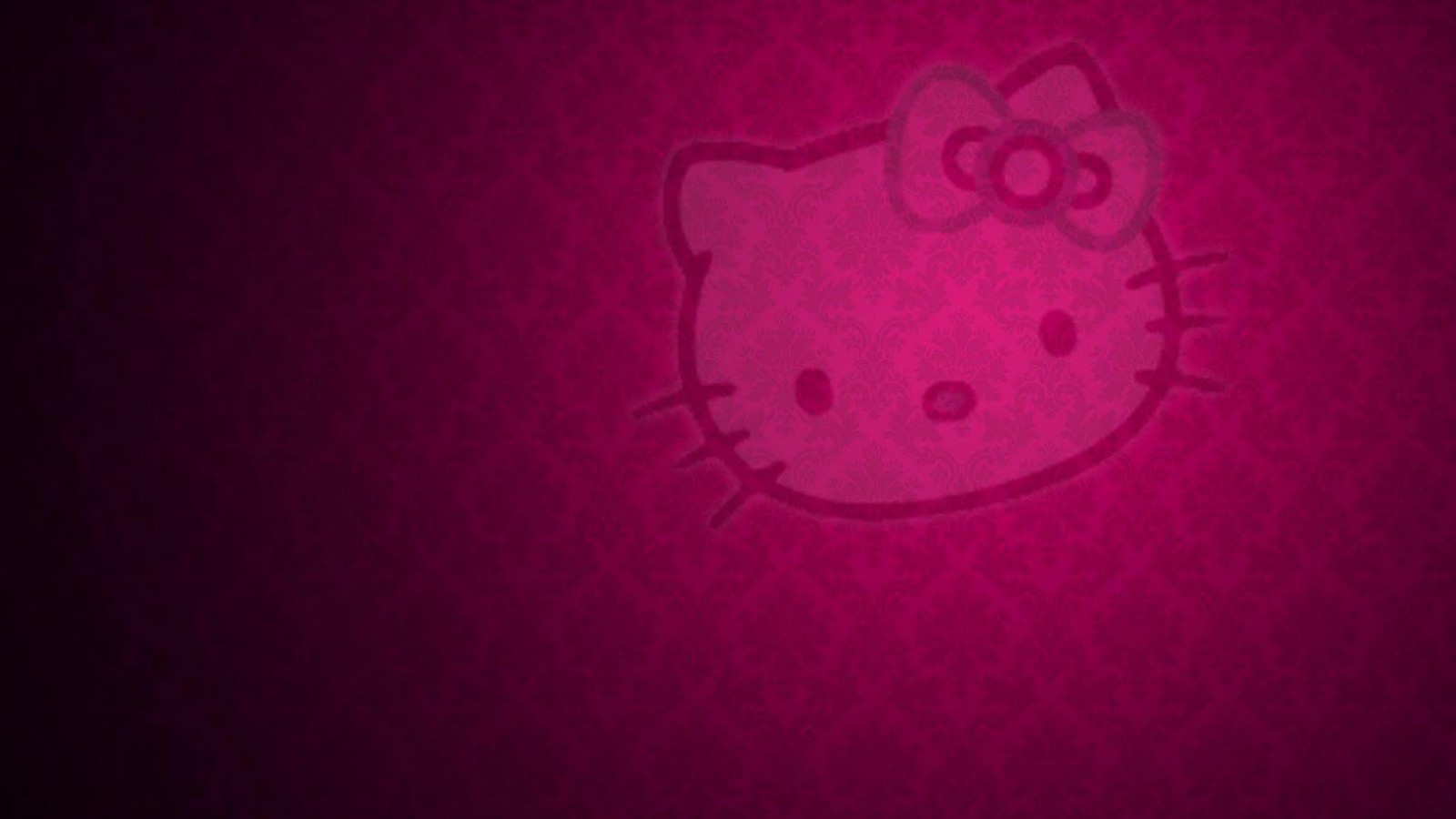 Hello Kitty Face In Pink Background HD Hello Kitty Wallpaper