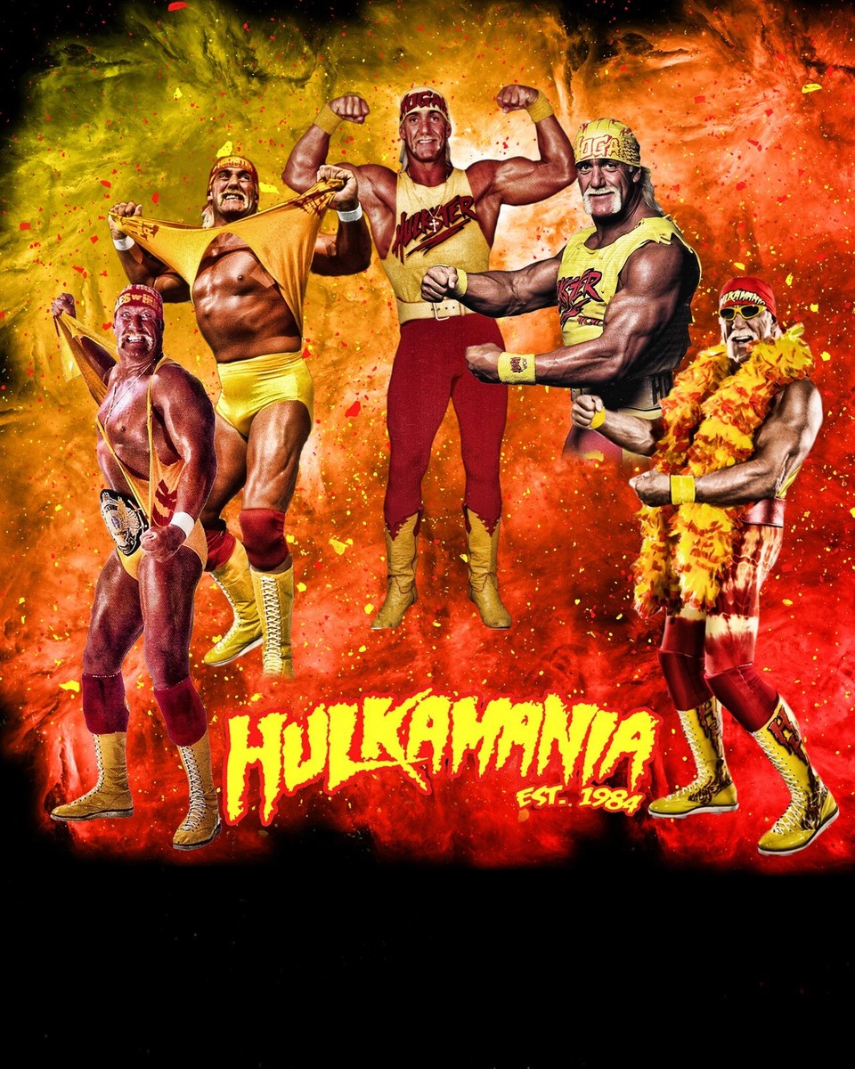 HULK HOGAN 8x10 CUSTOM PHOTO WWE ROH ECW TNA NXT AEW