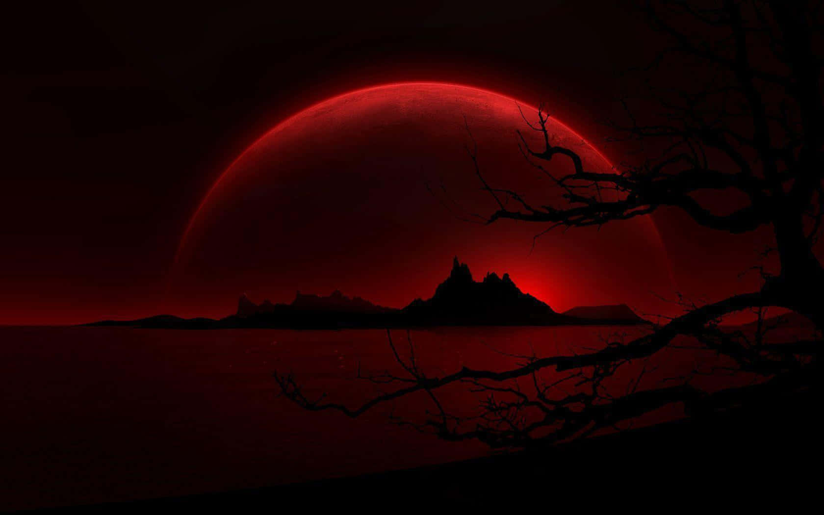 Download Mysterious Dark Island at Night Wallpaper