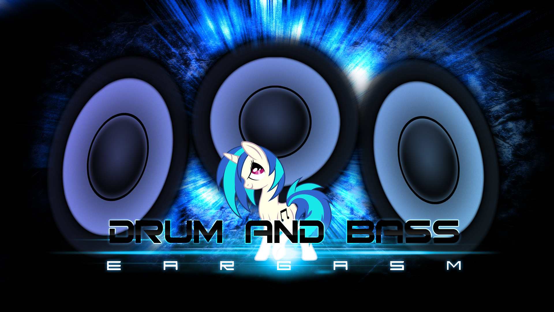 Vinyl Scratch Bass Wallpaper by IIThunderboltII and Tzolkine. My Little Pony wallpaper. My Little Wallpaper are Magic