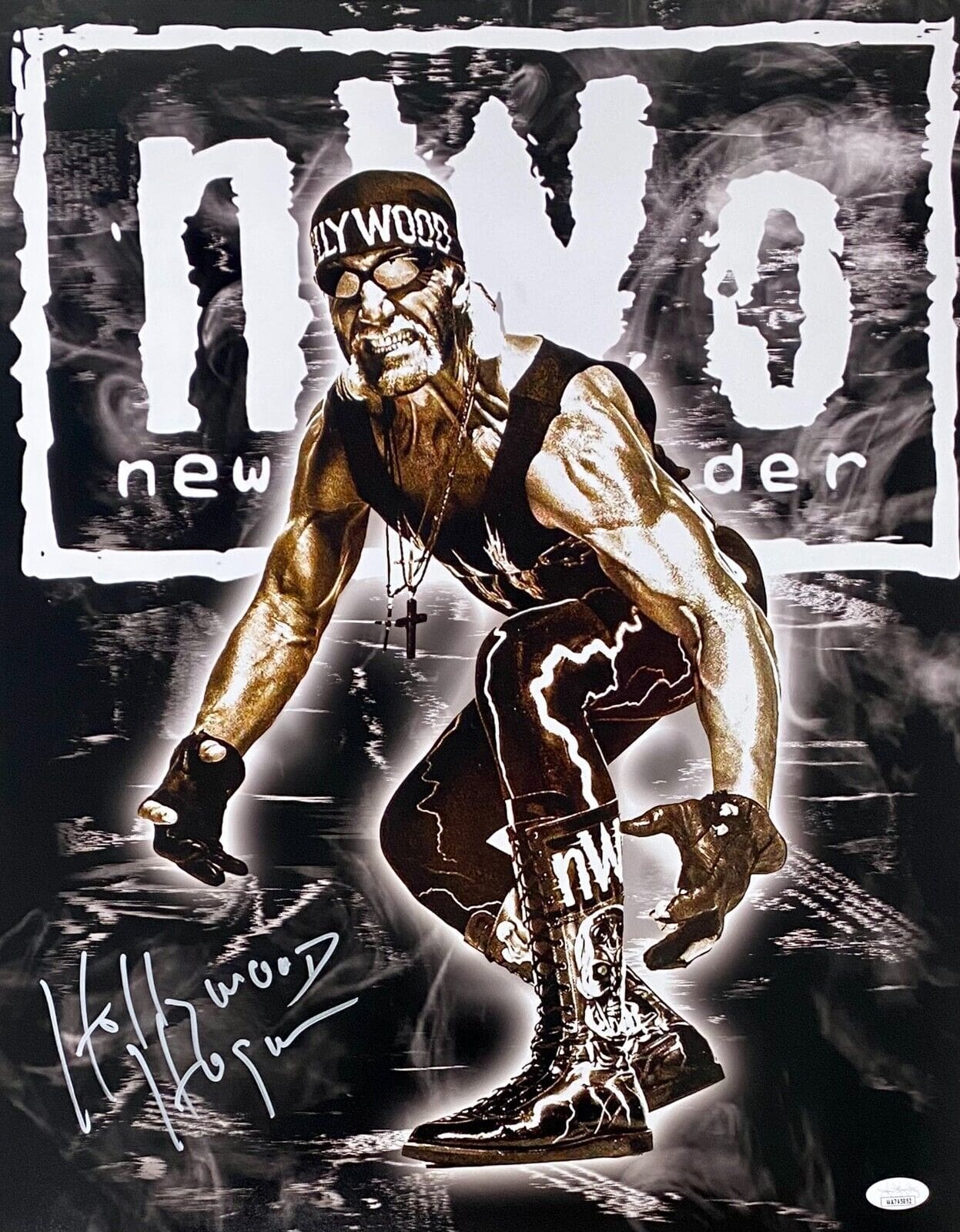 Hulk Hogan Current Photo Hulk Hogan Signed WWE 16x20 Photo PSA DNA Classic Picture W USA Flag What Did Hulk Hogan Do