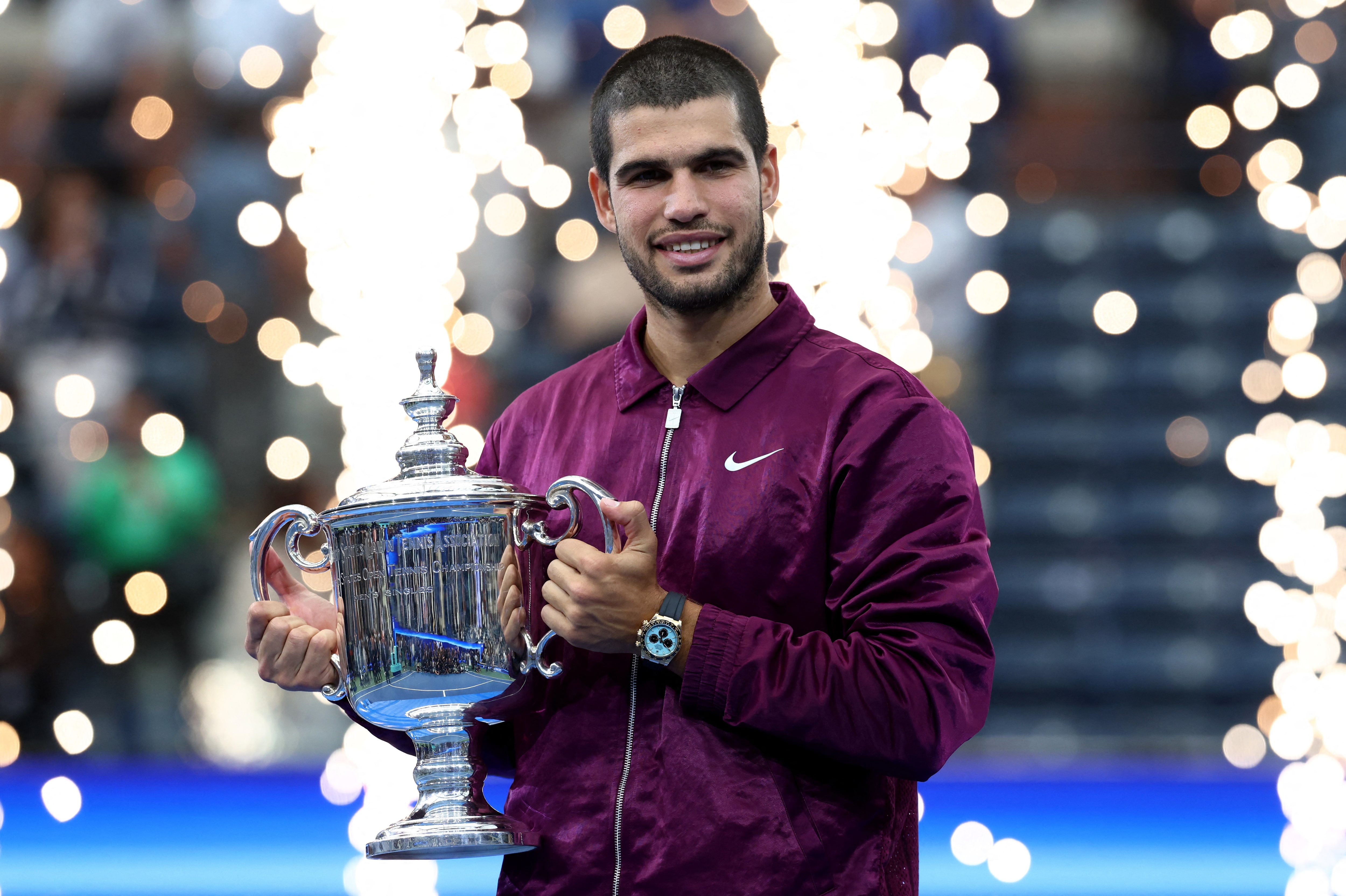 US Open men's singles champion Carlos Alcaraz