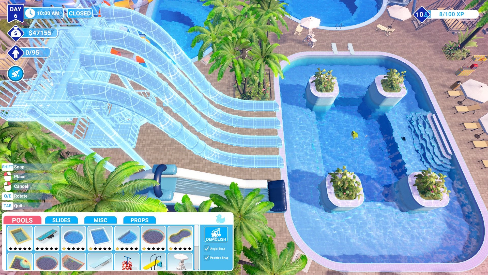 Waterpark Simulator Demo on Playtester