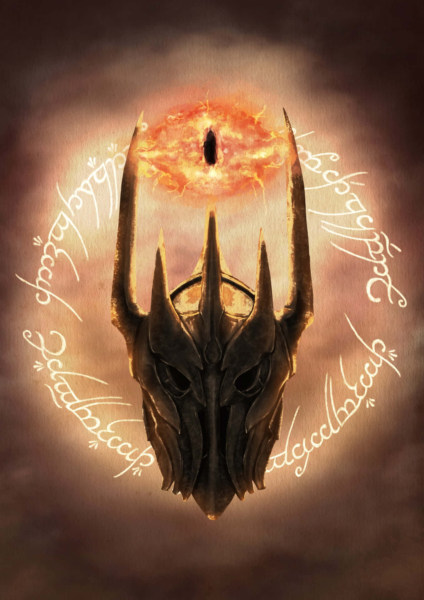 Download Eyeof Sauronand Helmet Artwork Wallpaper