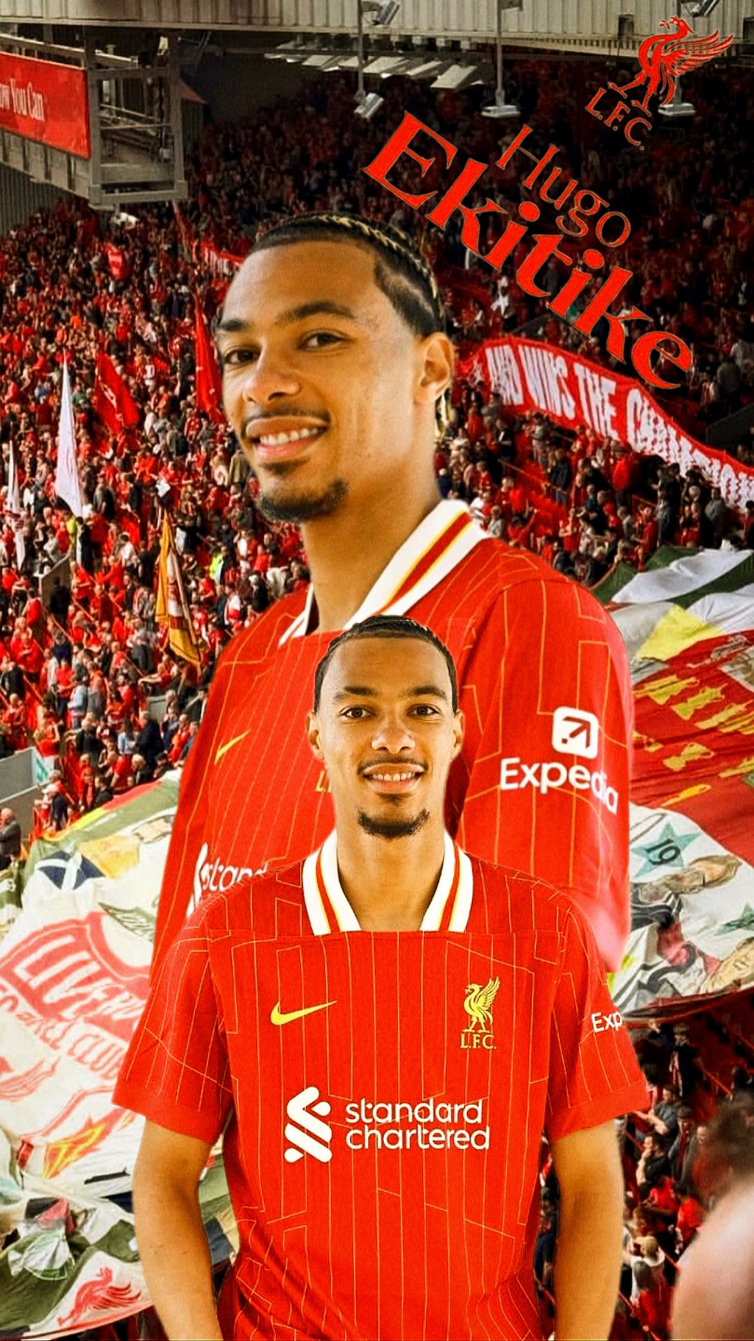 ebrahim saban to Liverpool FC Hugo Ekitike you'll never walk alone #LFC #LiverpoolFC #ynwa #Wallpaper