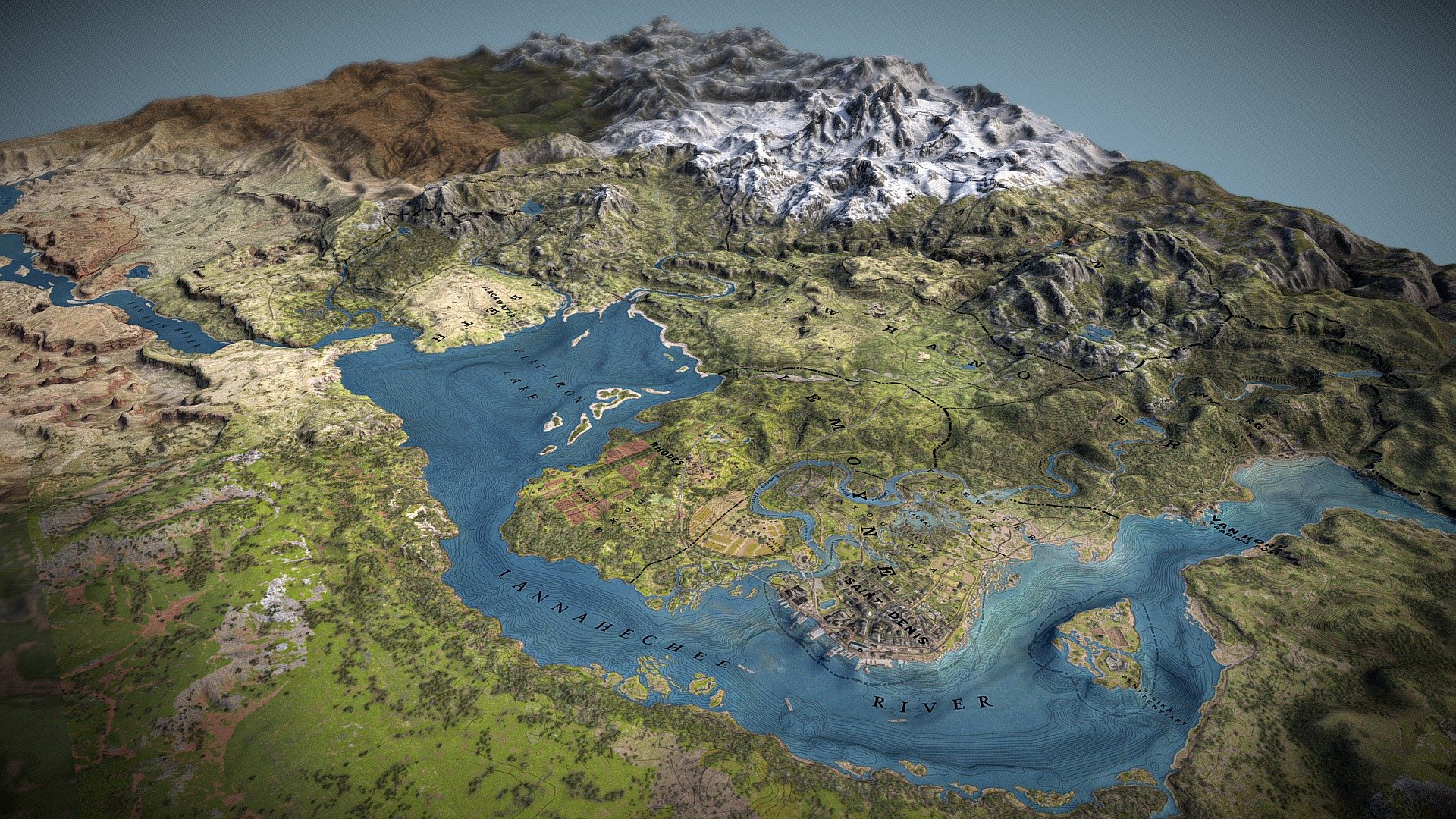 Red Dead Redemption 2 3D Map model by v7x [af68b23]