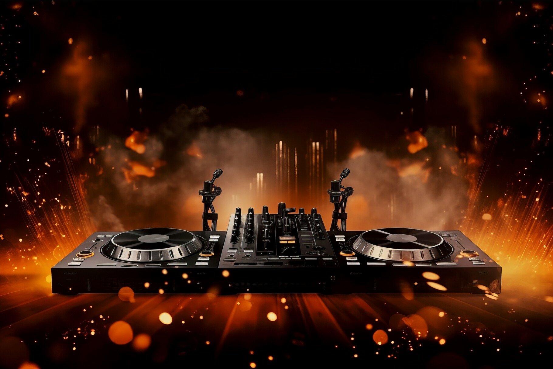 Dj day background. Generate Ai