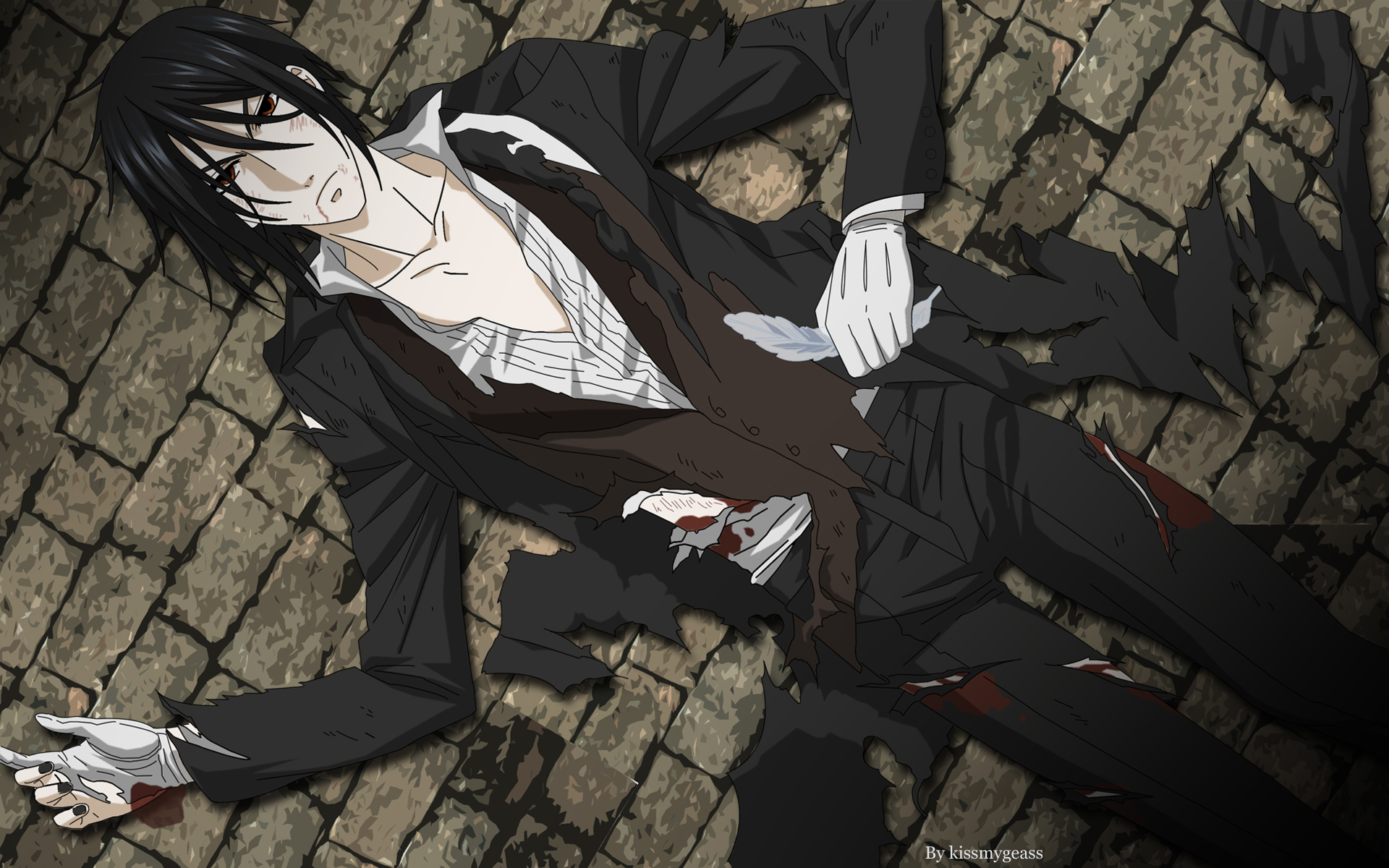 Dark Elegance: HD Wallpaper from Black Butler