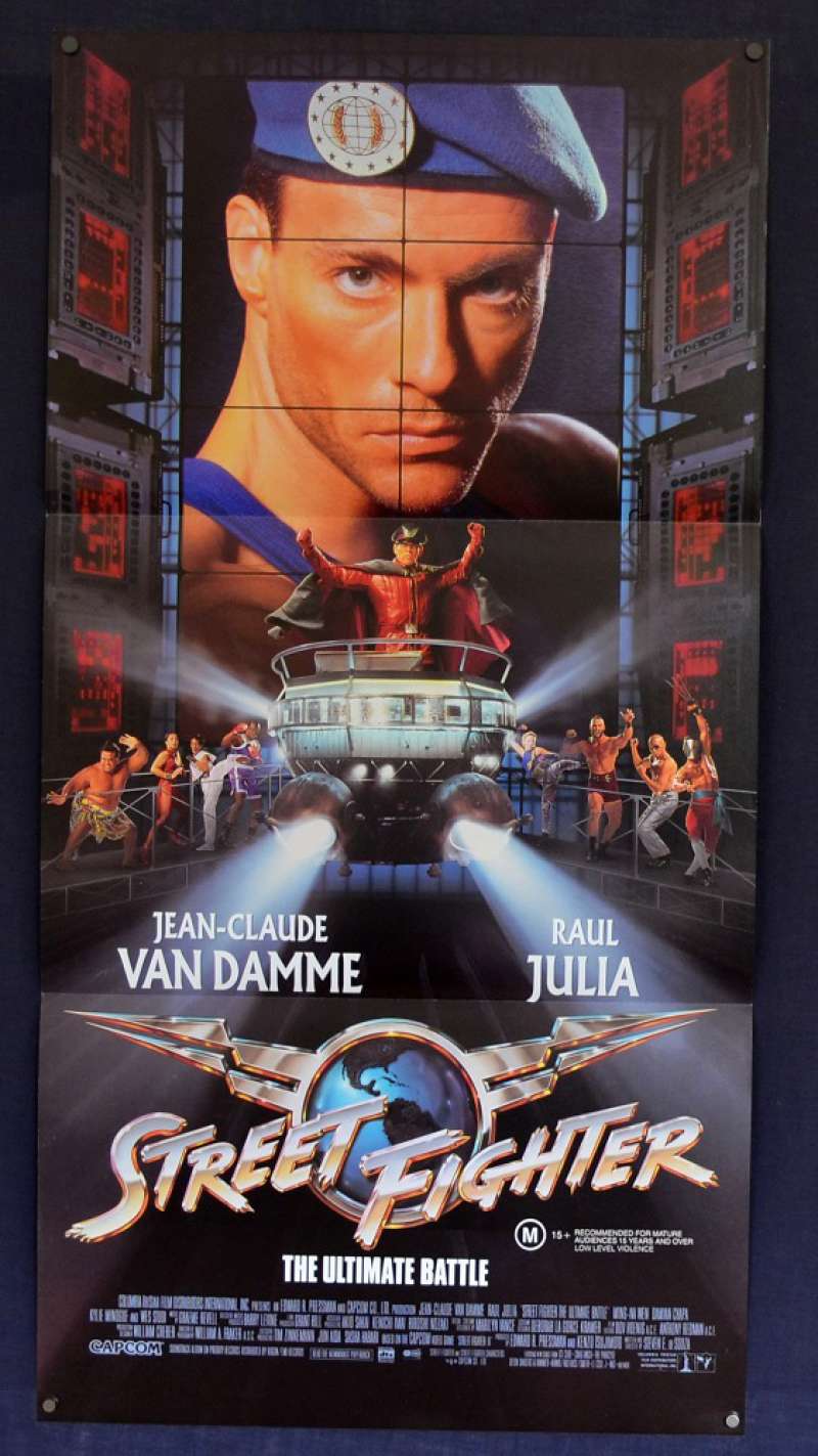 All About Movies Fighter Poster Original Daybill 1994 Van Damme Kylie Minogue Martial Arts