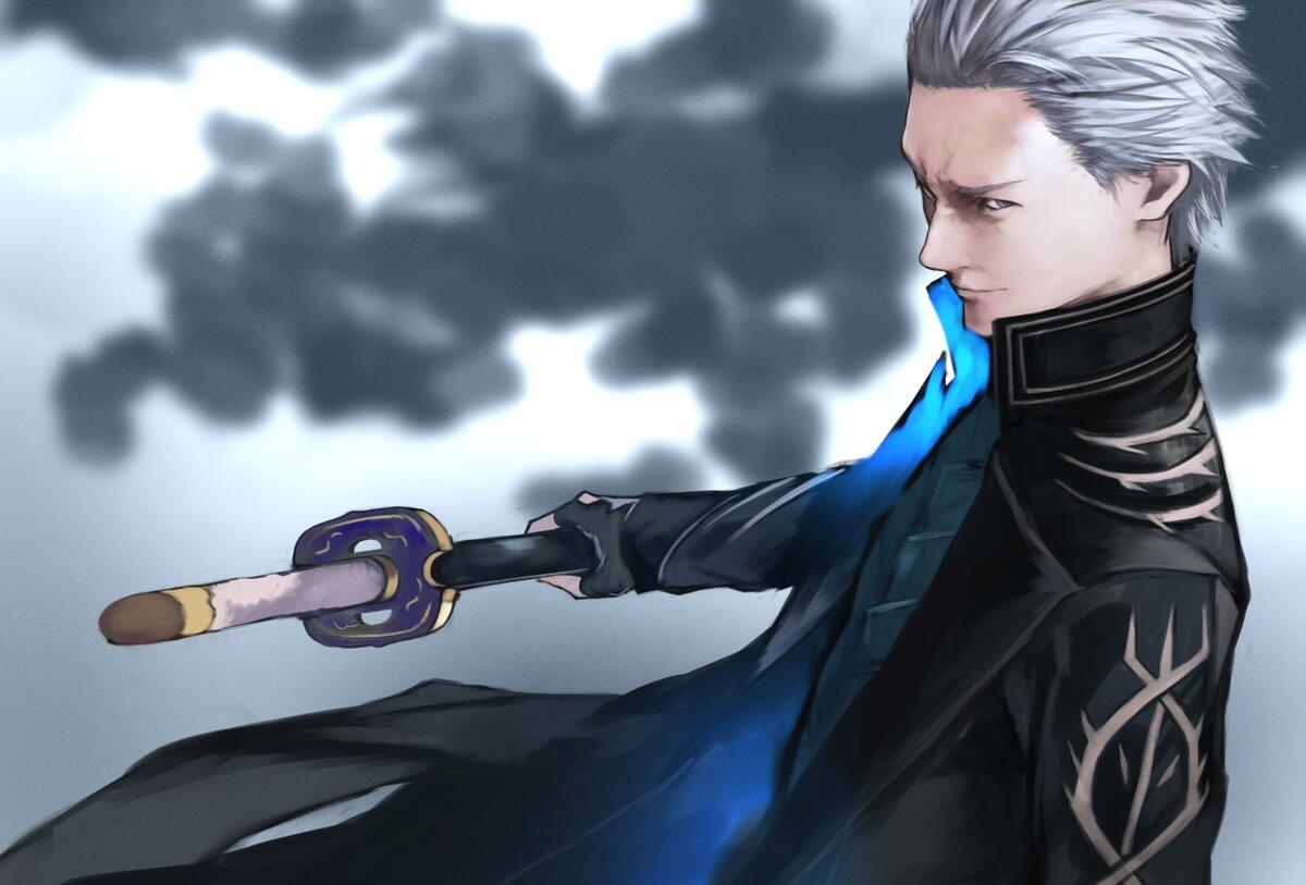 Wallpaper vergil devil may cry sword from bradeya image and screensavers