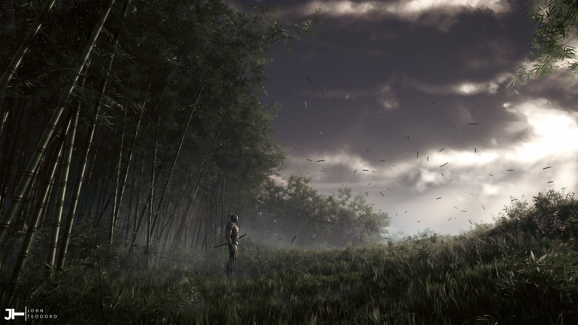 Bamboo Forest Engine 4 of Tsushima Fan Art