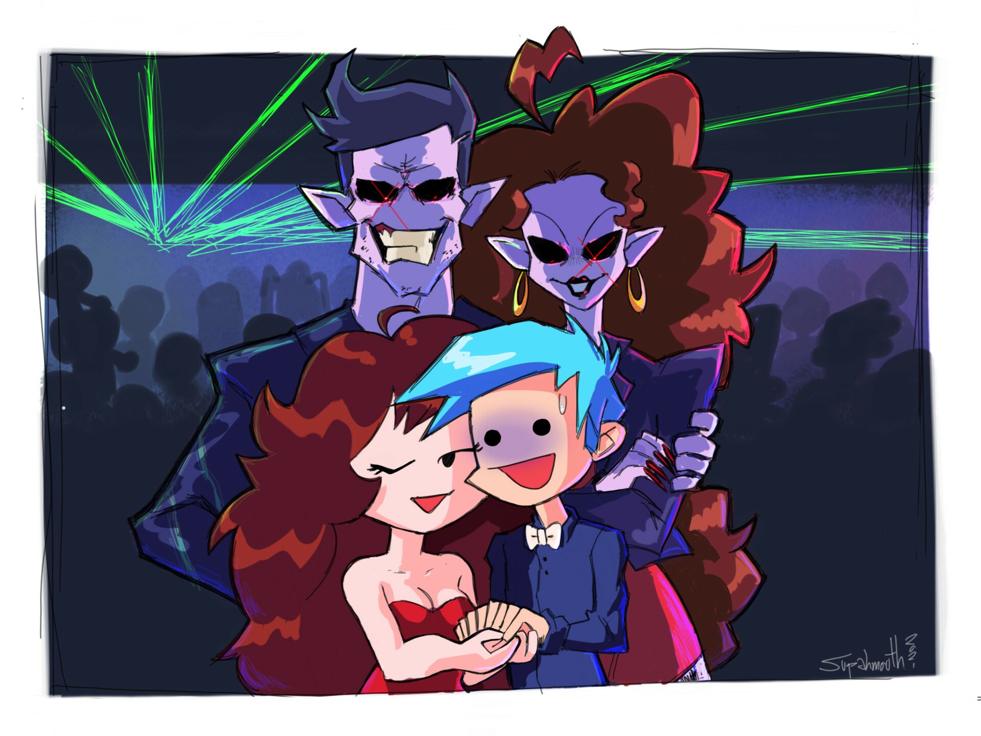 Friday Night Funkin' HD: Epic Beats & Neon Nights Wallpaper