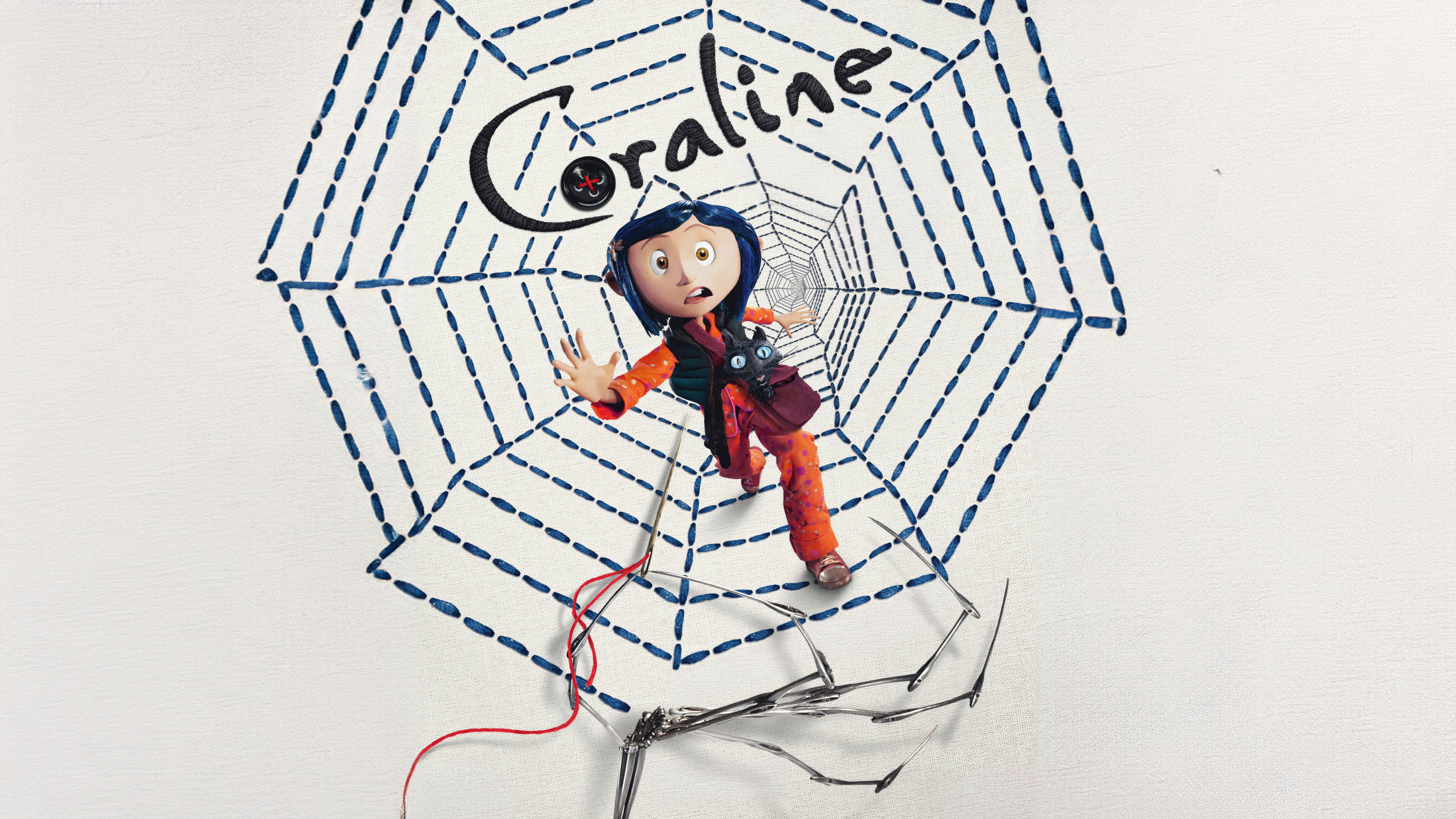Poster for the new cartoon Coraline, 2024 Desktop wallpaper 1680x1050