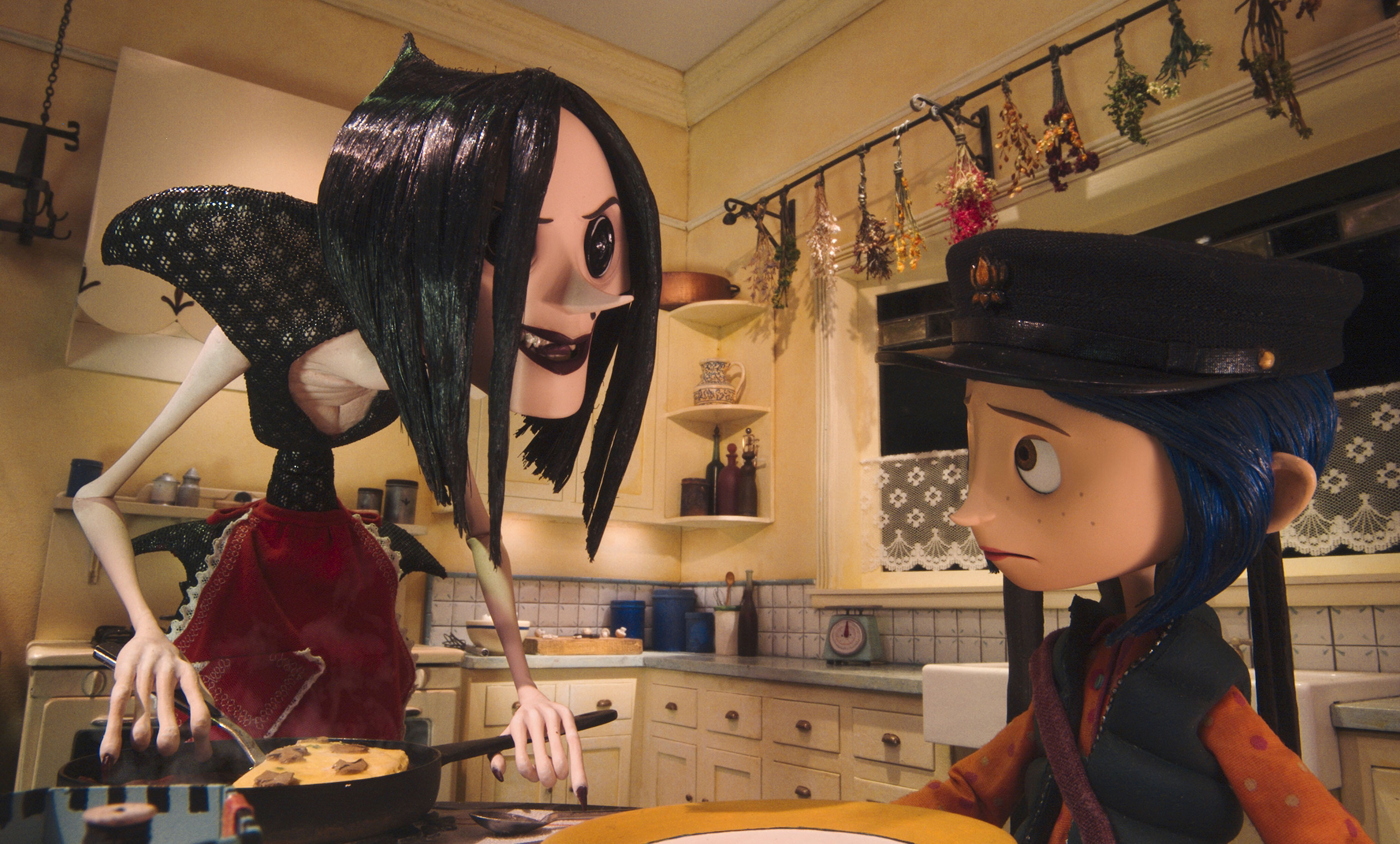 Coraline's 8K Ultra HD Dark Fantasy Adventure Wallpaper