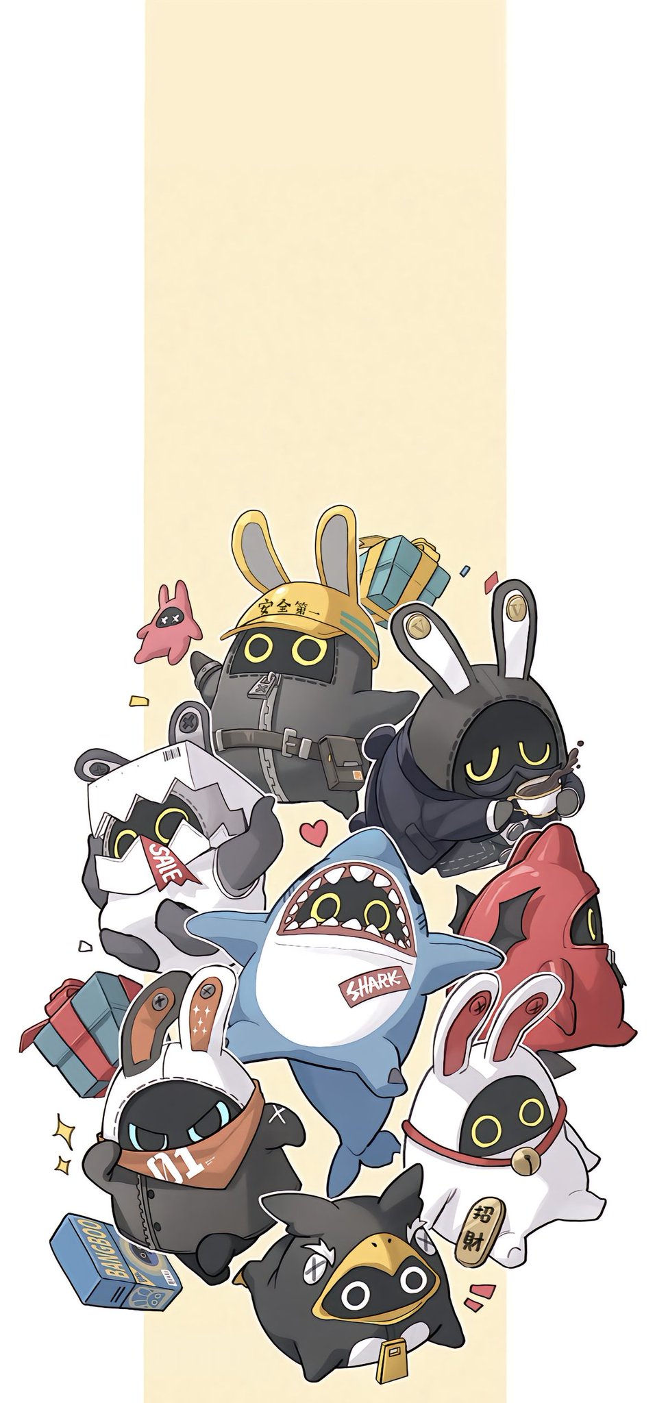 hoyoverse_daily and Save Lovely Bangboo Wallpaper!!! #ZenlessZoneZero #Bangboo #drawing #wallpaper