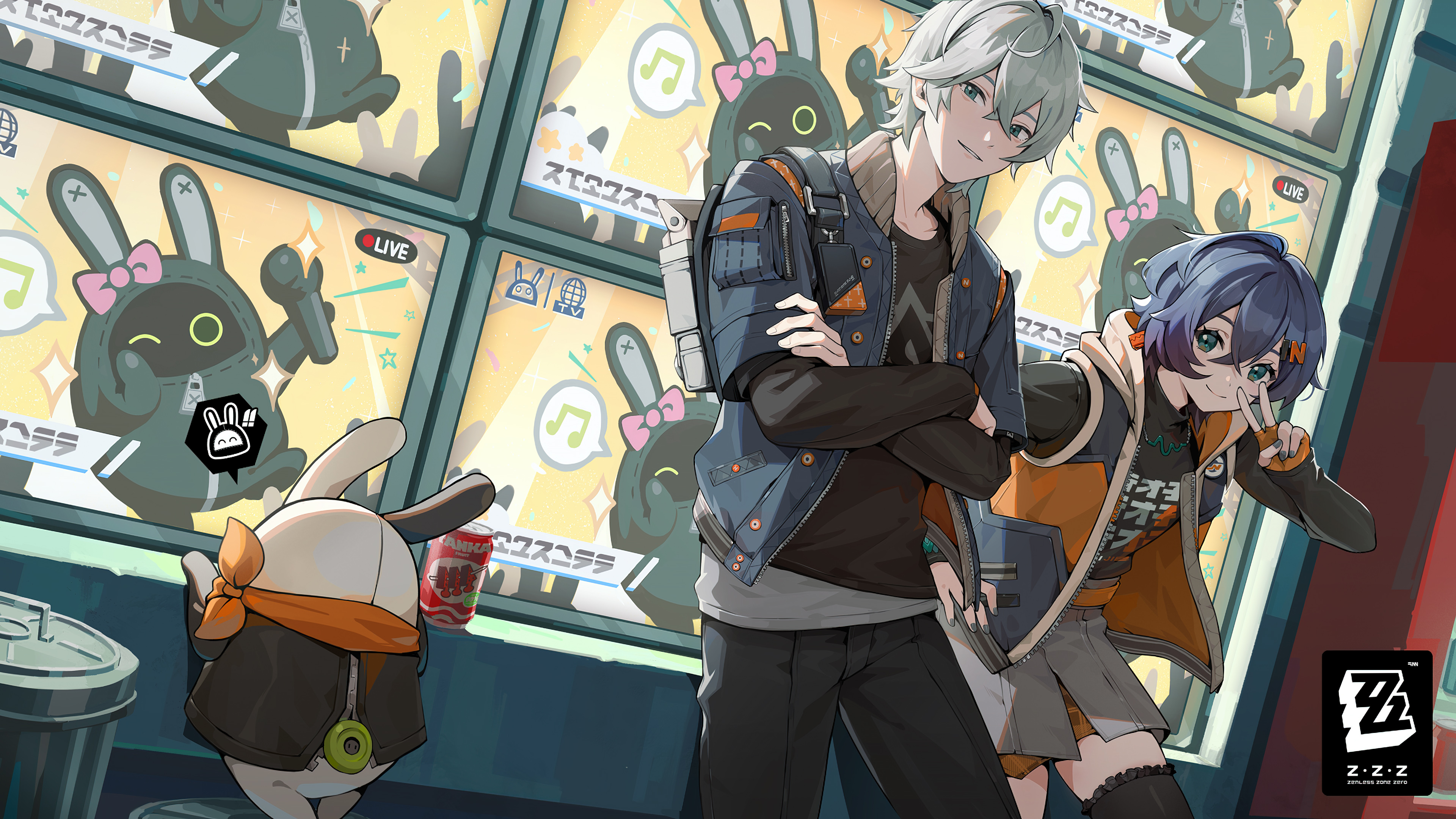 Bangboo, Belle, Wise in Zeneless Zone Zero 4K Wallpaper