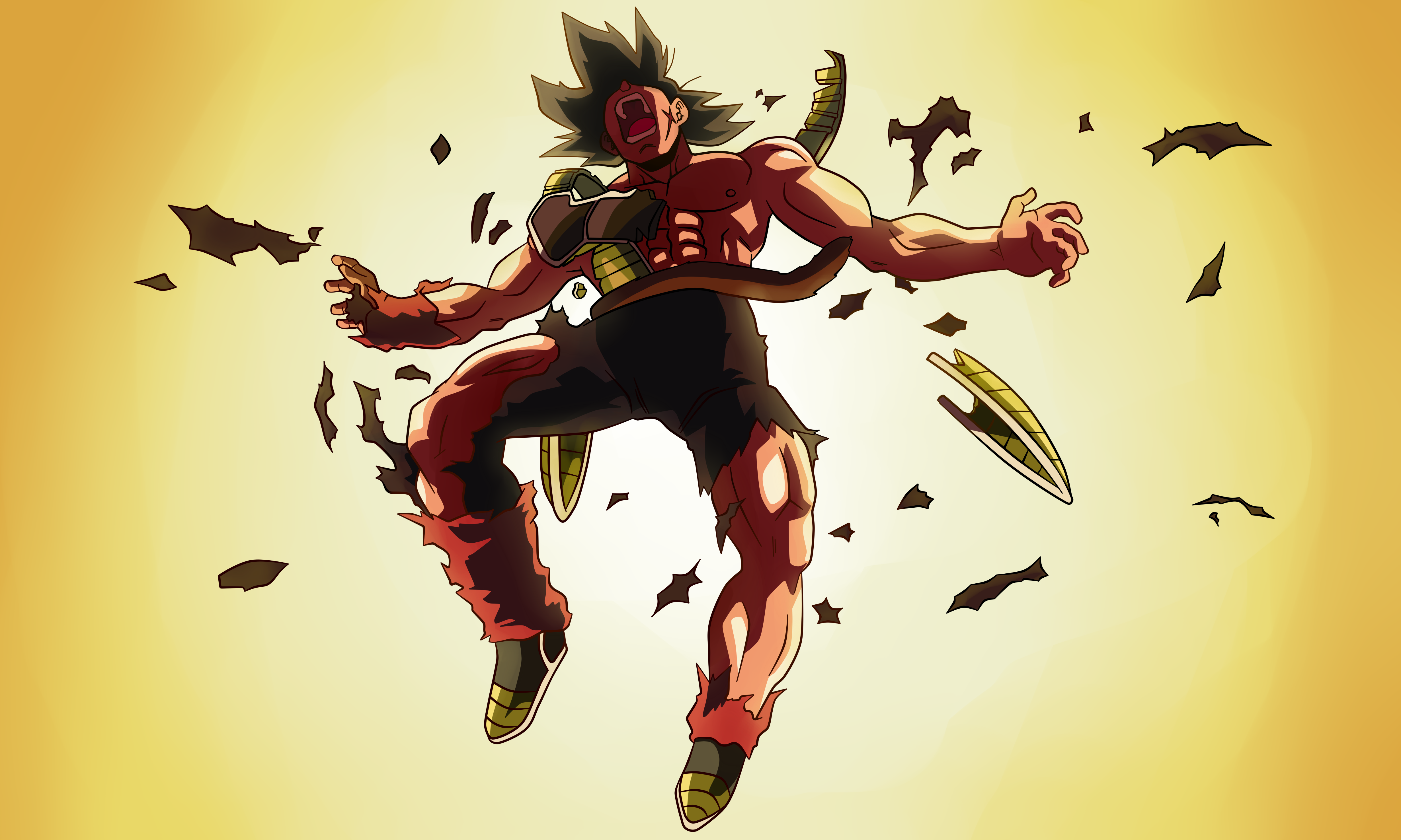 Bardock's Final Stand Ball Z 4K Wallpaper