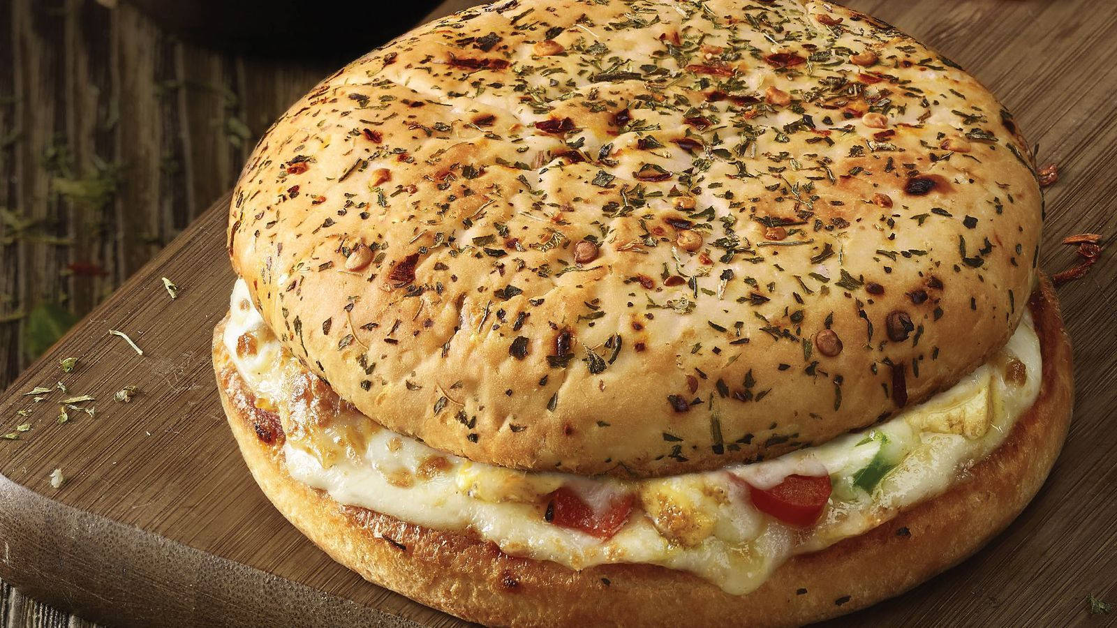 Download Dominos Pizza Classic Veg Burger Pizza Wallpaper