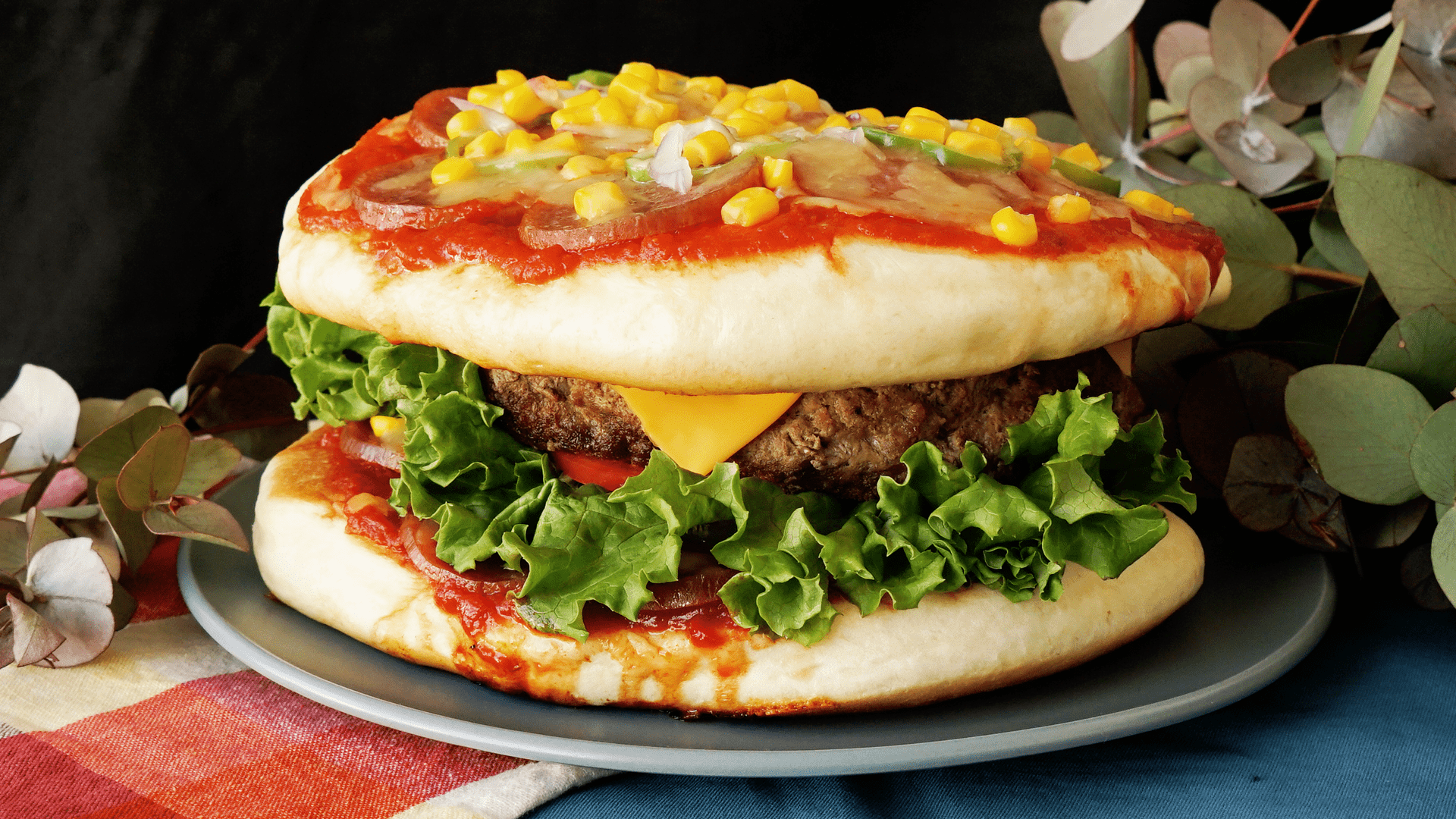 Extra Large Pizza Burger