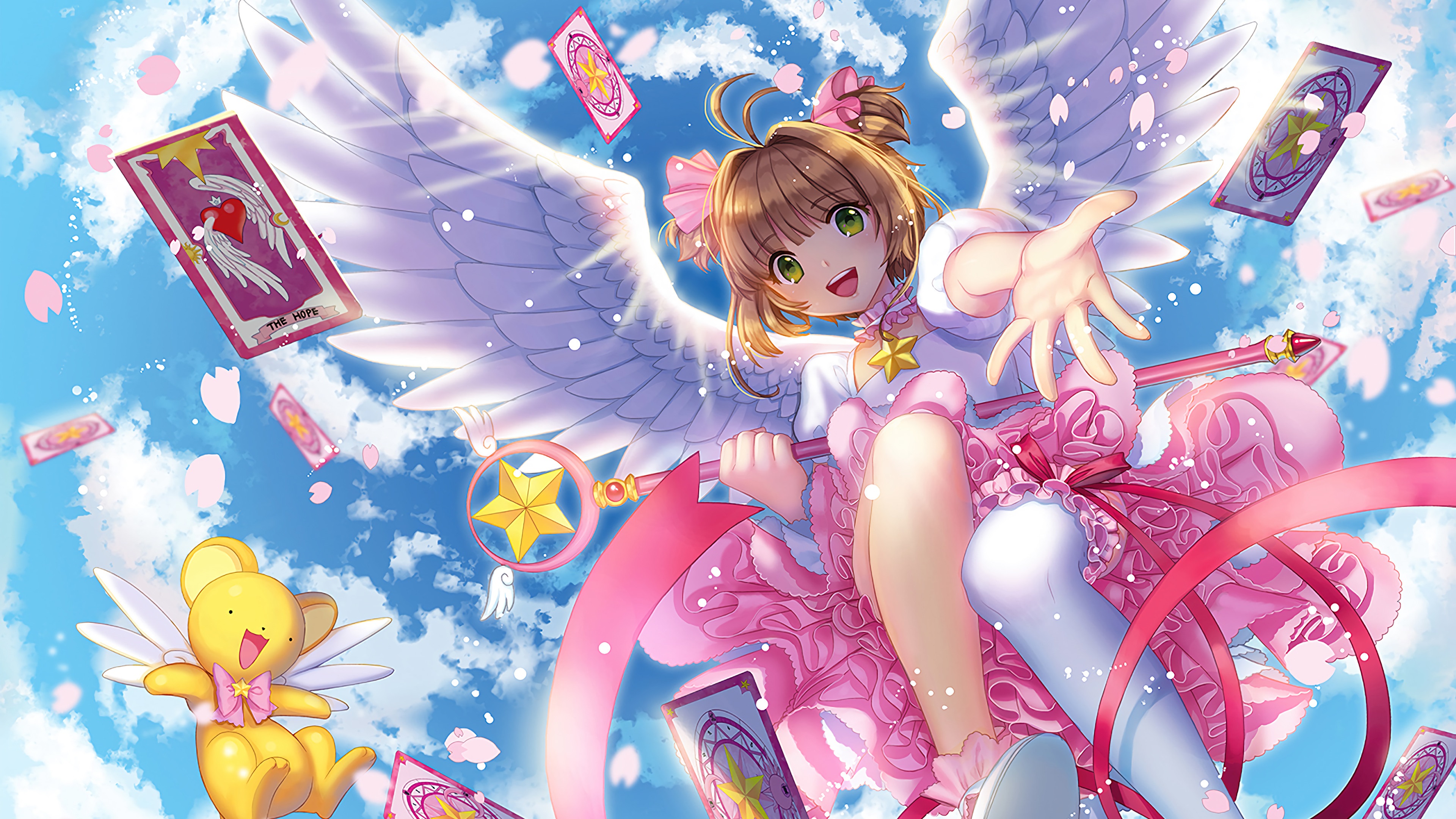 Cardcaptor Sakura & Keroberos 4K Ultra HD Anime Magic Wallpaper