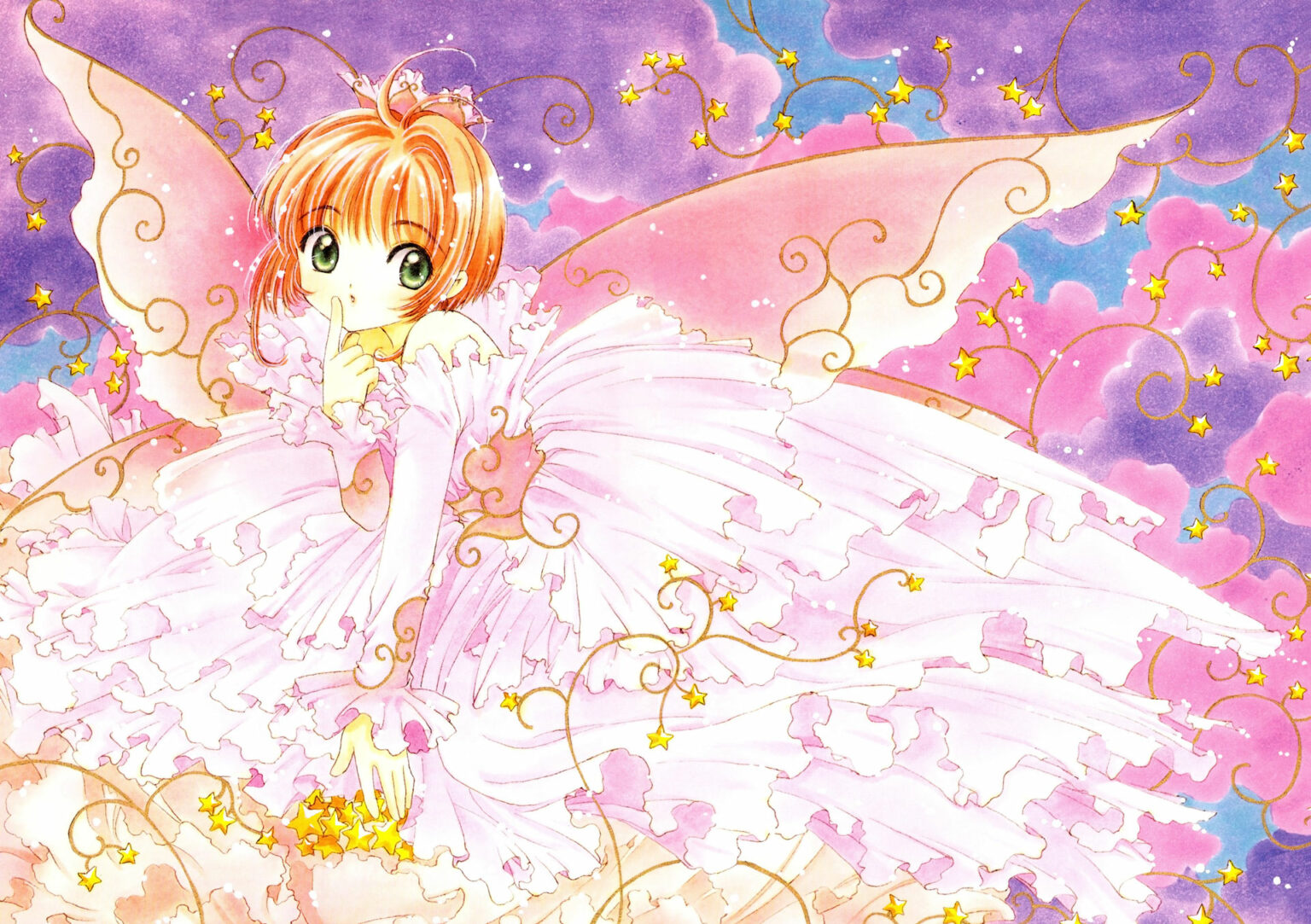 Cardcaptor Sakura Clamp Watercolor Wallpaper