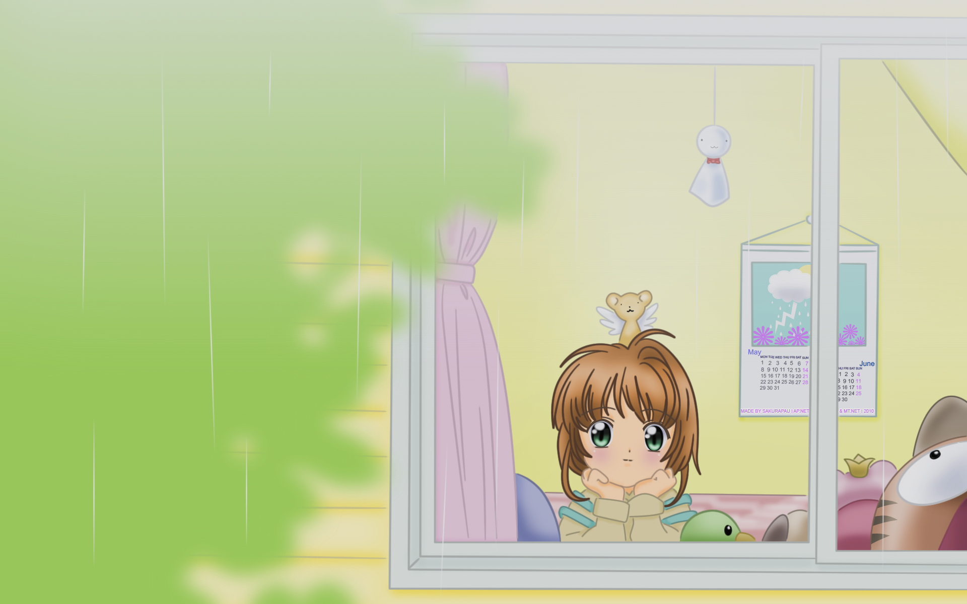 Cardcaptor Sakura HD Wallpaper: A Cozy Moment