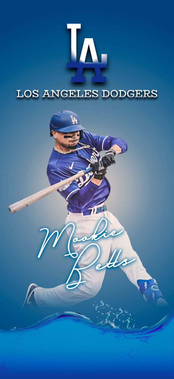 Download Los Angeles Dodgers Mookie Betts Wallpaper