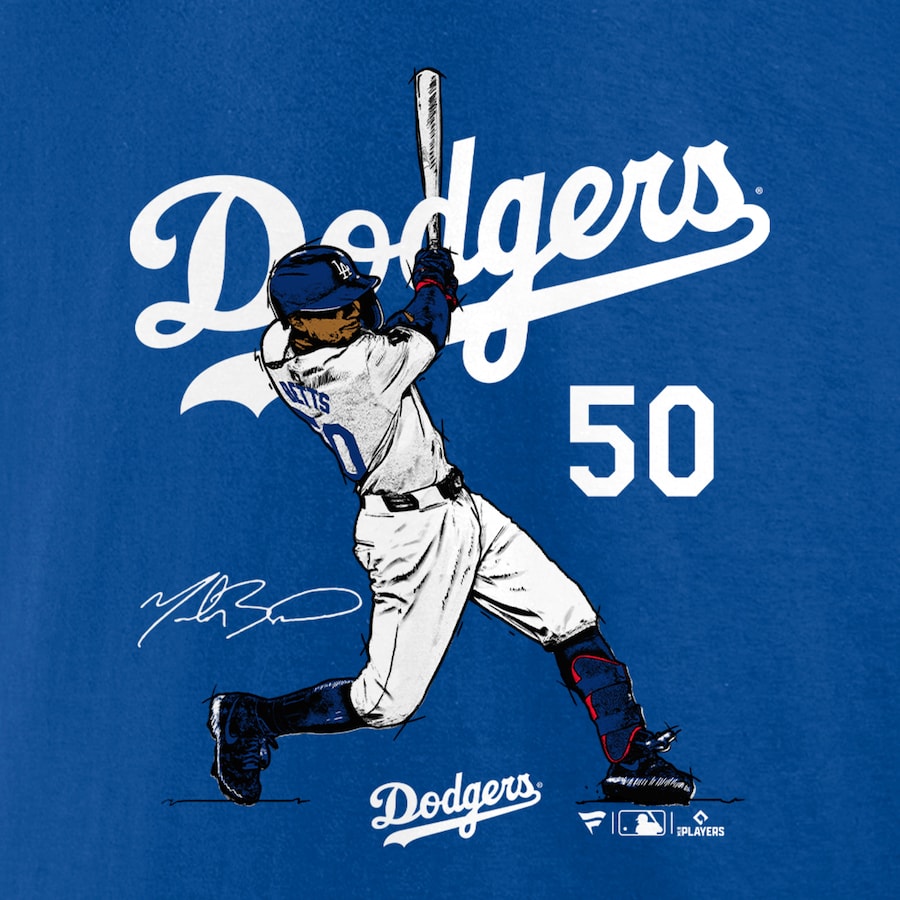 Men's Los Angeles Dodgers Mookie Betts Royal Player Swing T Shirt