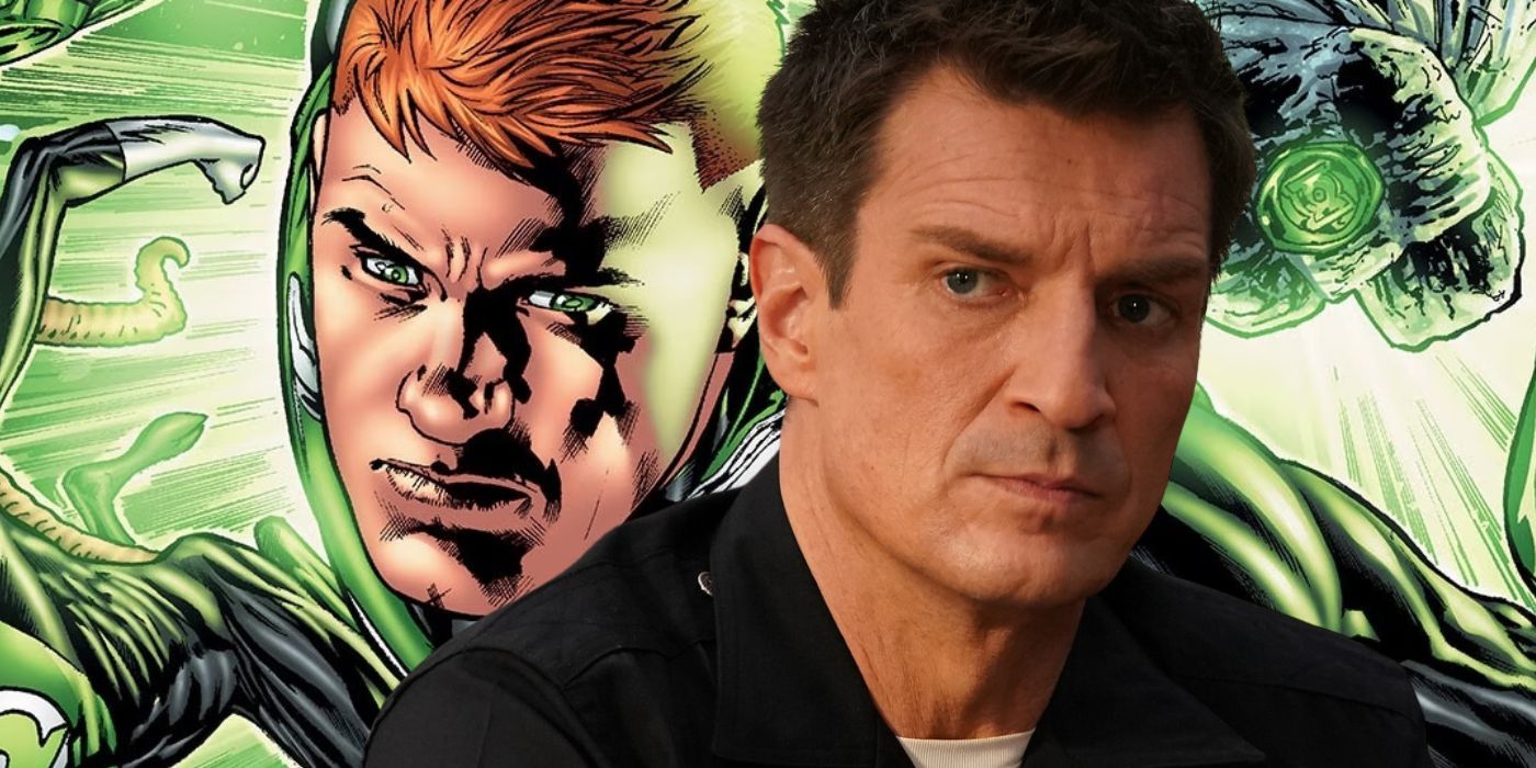 Nathan Fillion's Green Lantern Costume Revealed As Superman Set Photo Unite 4 DC Universe Heroes