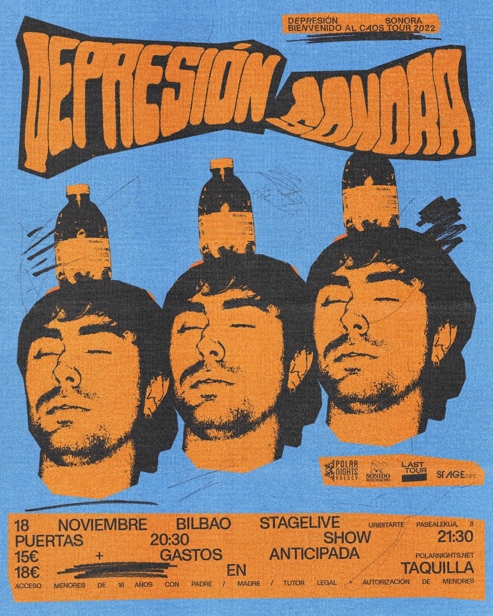 Depresión Sonora A LA VENTA presentación del disco debut de tu padre en tu zona, no te lo pierdas