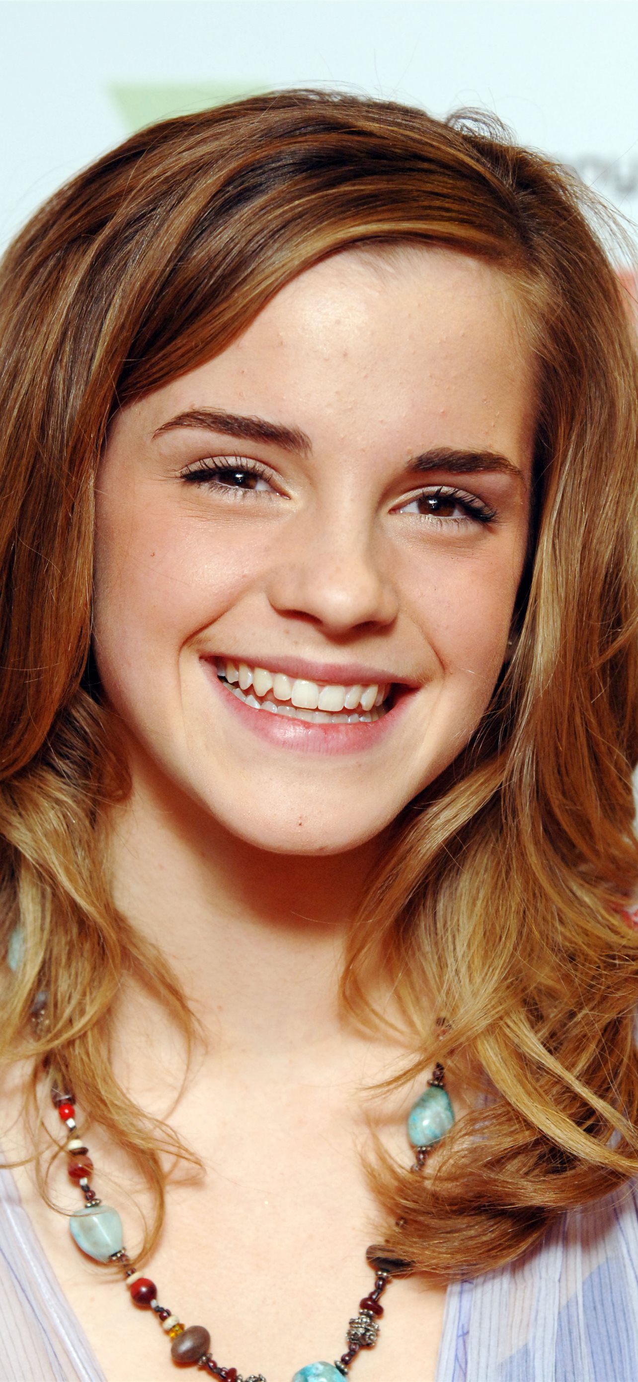 women Emma Watson smiling iPhone Wallpaper Free Download