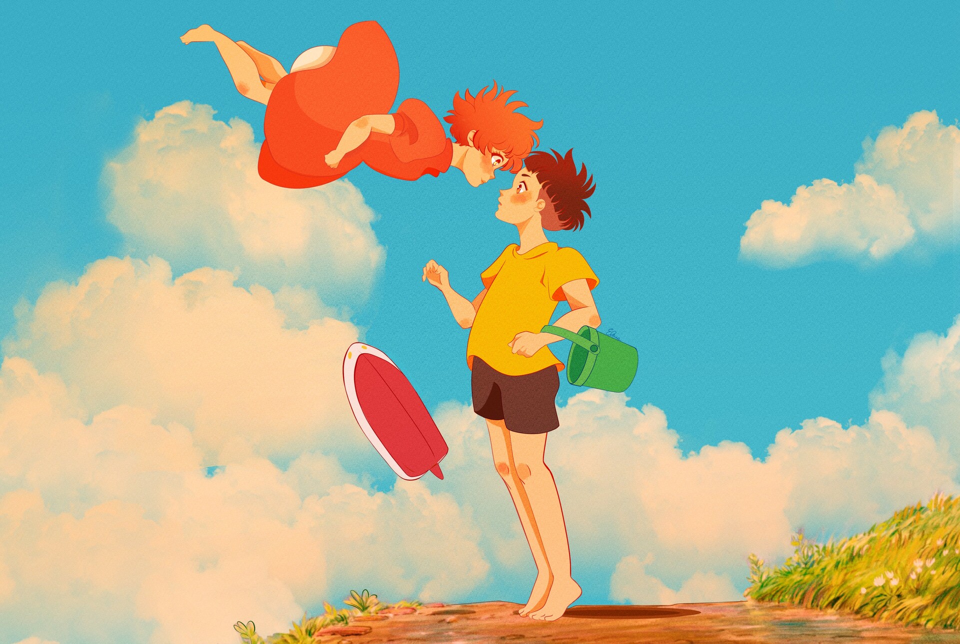 Ponyo on The Cliff by