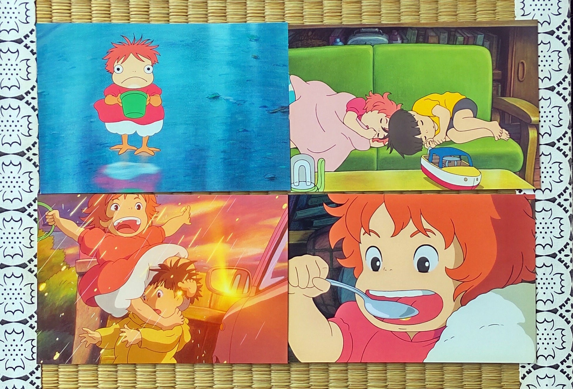 Vintage* Official Ghibli Ponyo Postcard • Message Card Writing Letter • Japanese Stationery • Ponyo On The Cliff By