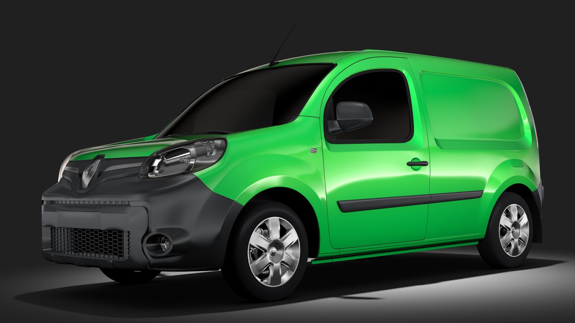 Renault Kangoo Van L2 2017 3D Model $129 - .3Ds .c4d .fbx .lwo .max .obj .ma .xsi