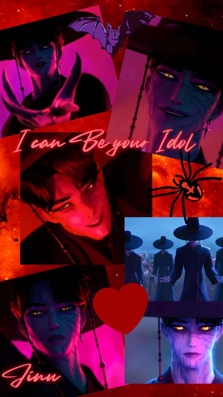 Kpop demon hunters Jinu phone wallpaper #icanbeyouridol