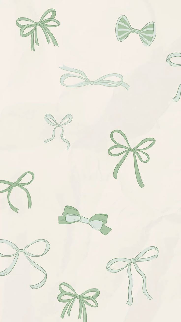 Green bow phone wallpaper