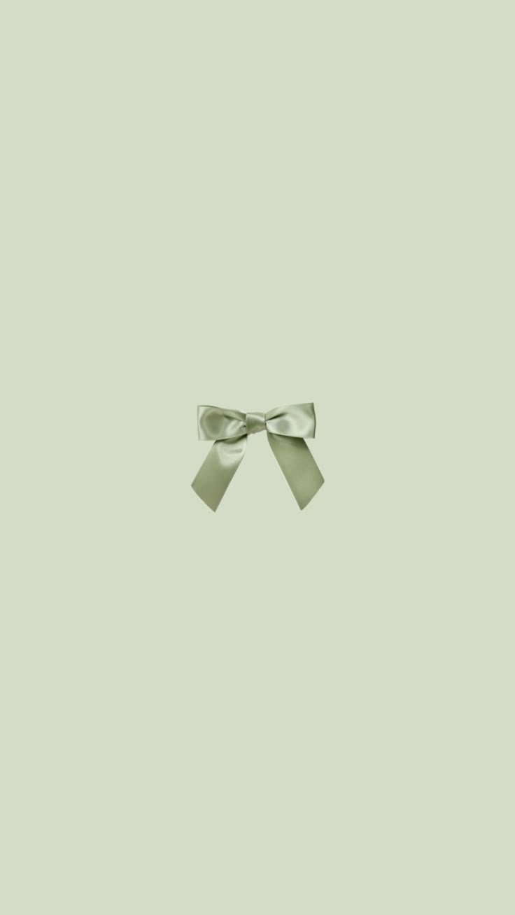 Green Ribbon Bow Wallpaper