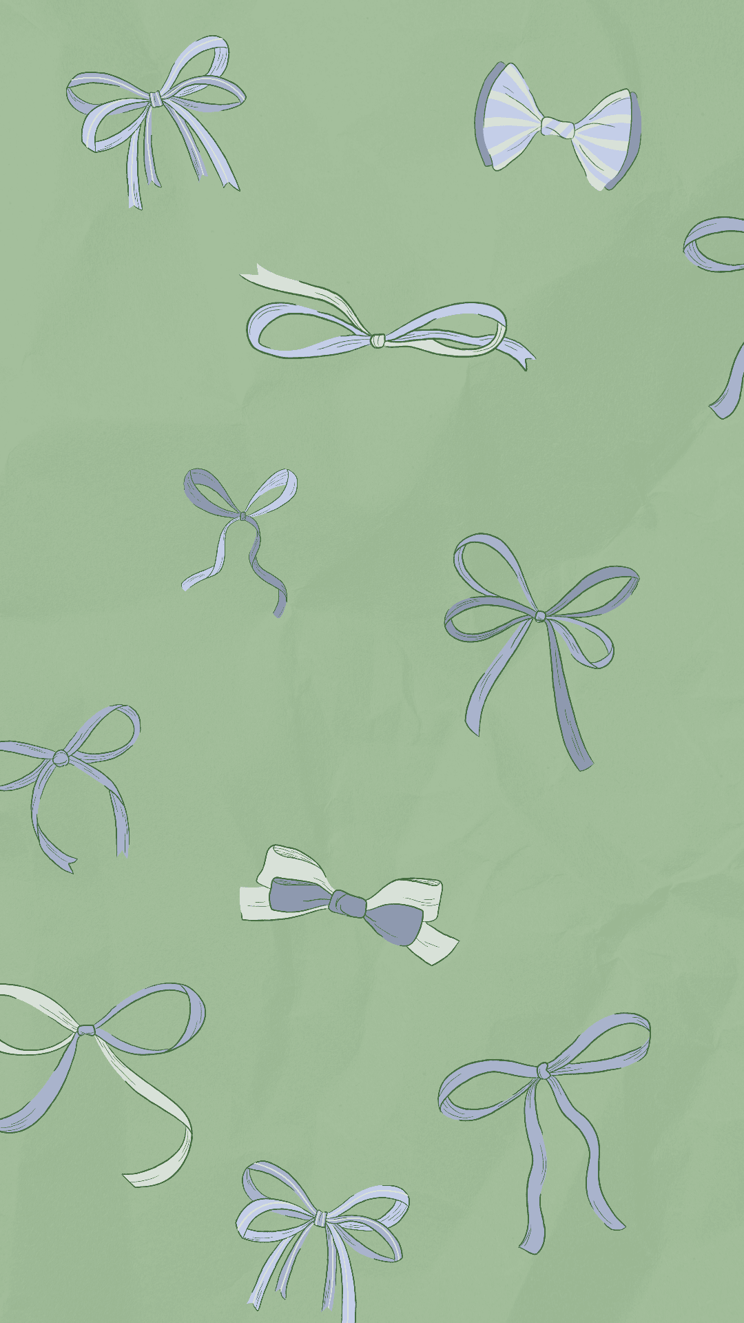 Green ribbon wallpaper