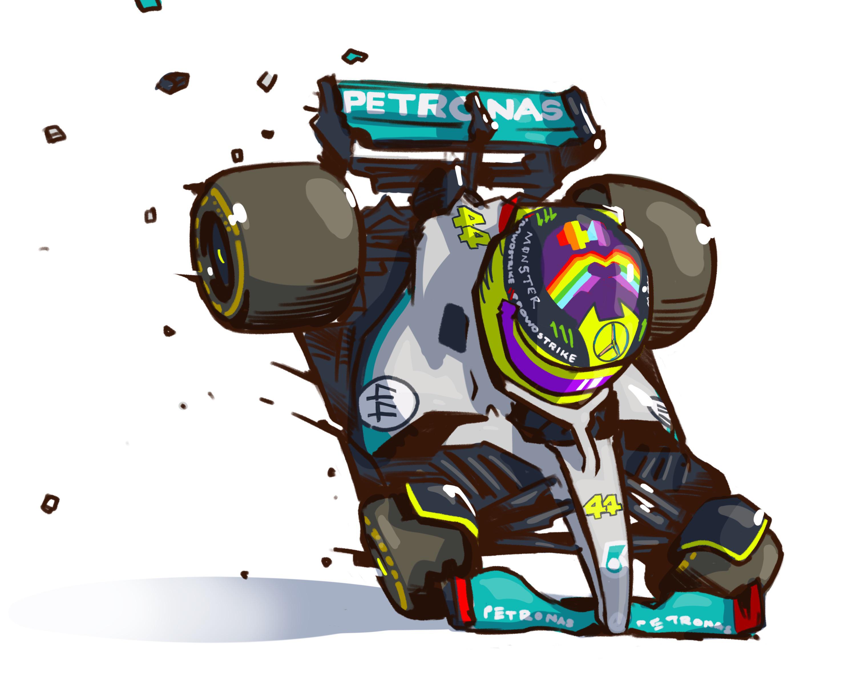 Some of my 2022 Formula 1 cartoons