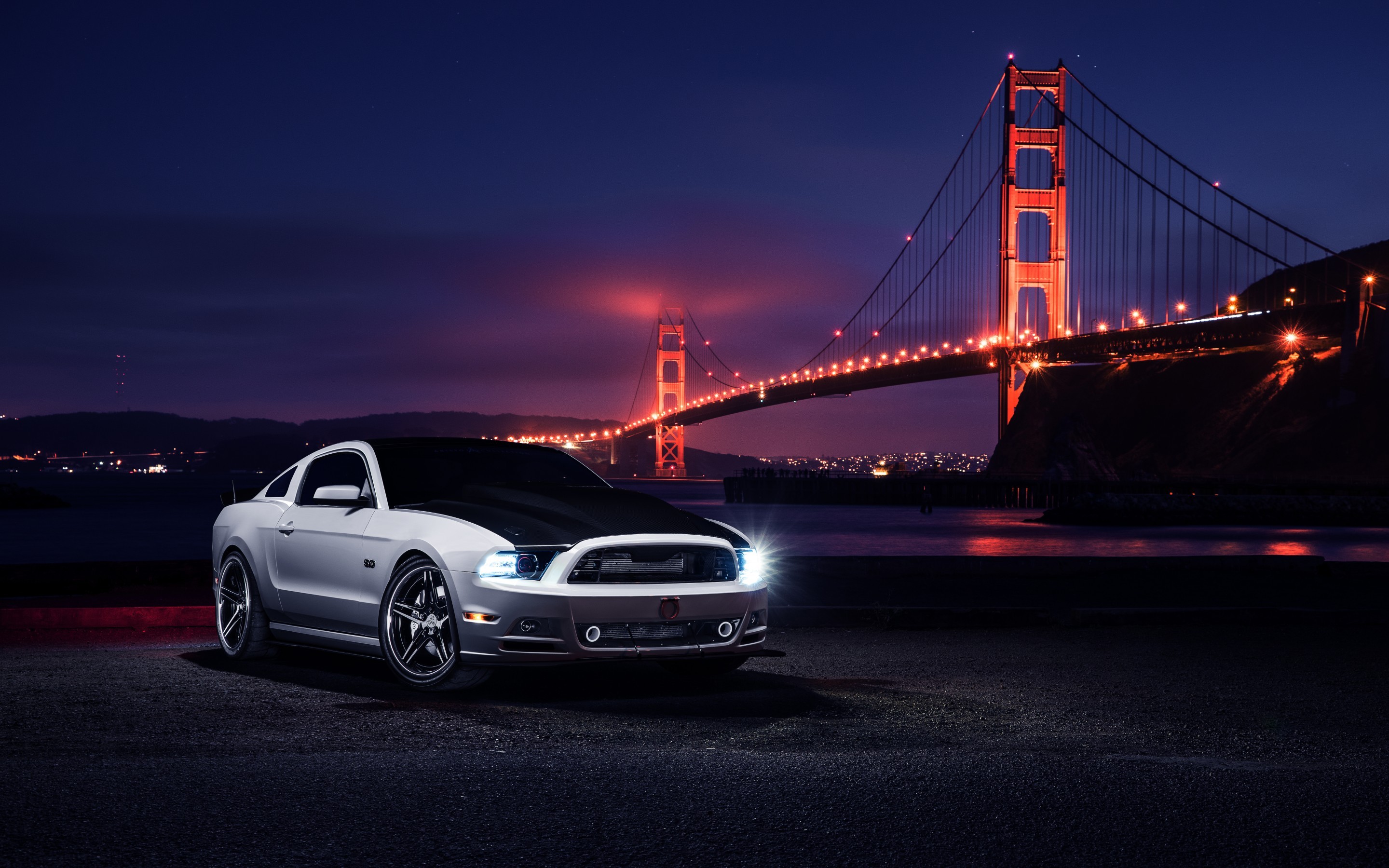 Ford Mustang, Car, Night Wallpaper HD / Desktop and Mobile Background
