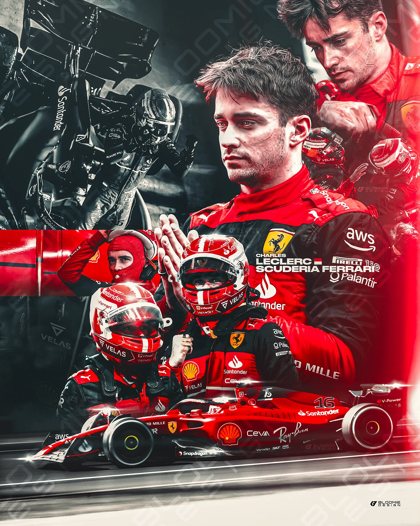 Charles Leclerc 2022 F1 Poster - Behance