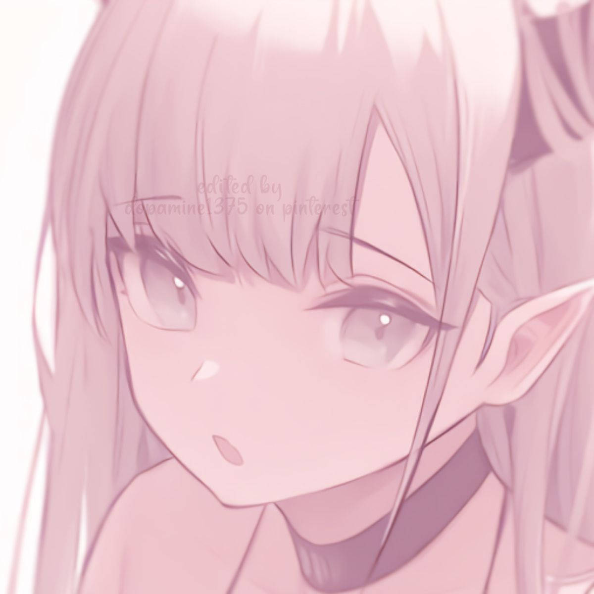 Download Cute Pink Girl Elf Anime Discord PFP Wallpaper